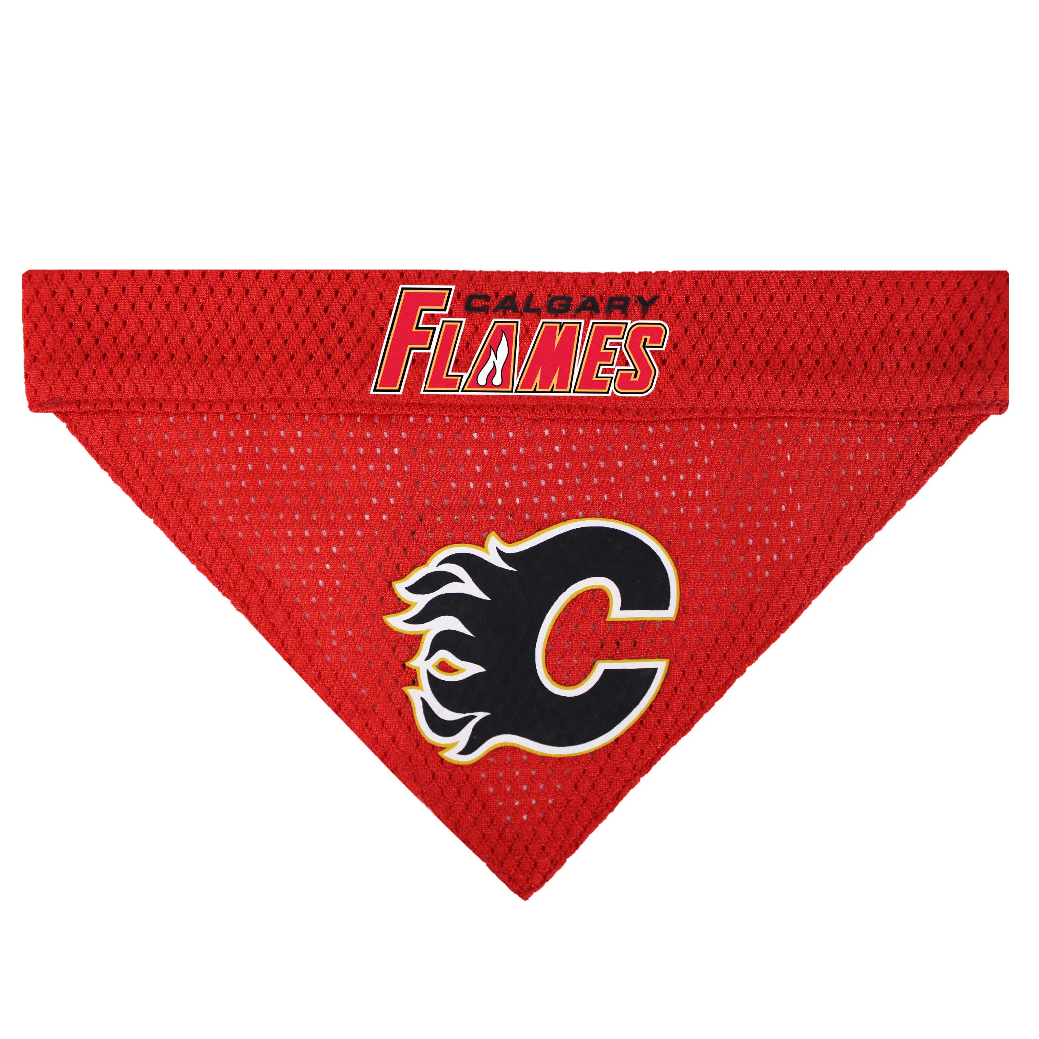 Pets First Nhl Calgary Flames Bandana For Dogs & Cats, Large/X-Large. - Cute & Stylish Bandana! The Perfect Hockey Fan Scarf Ban