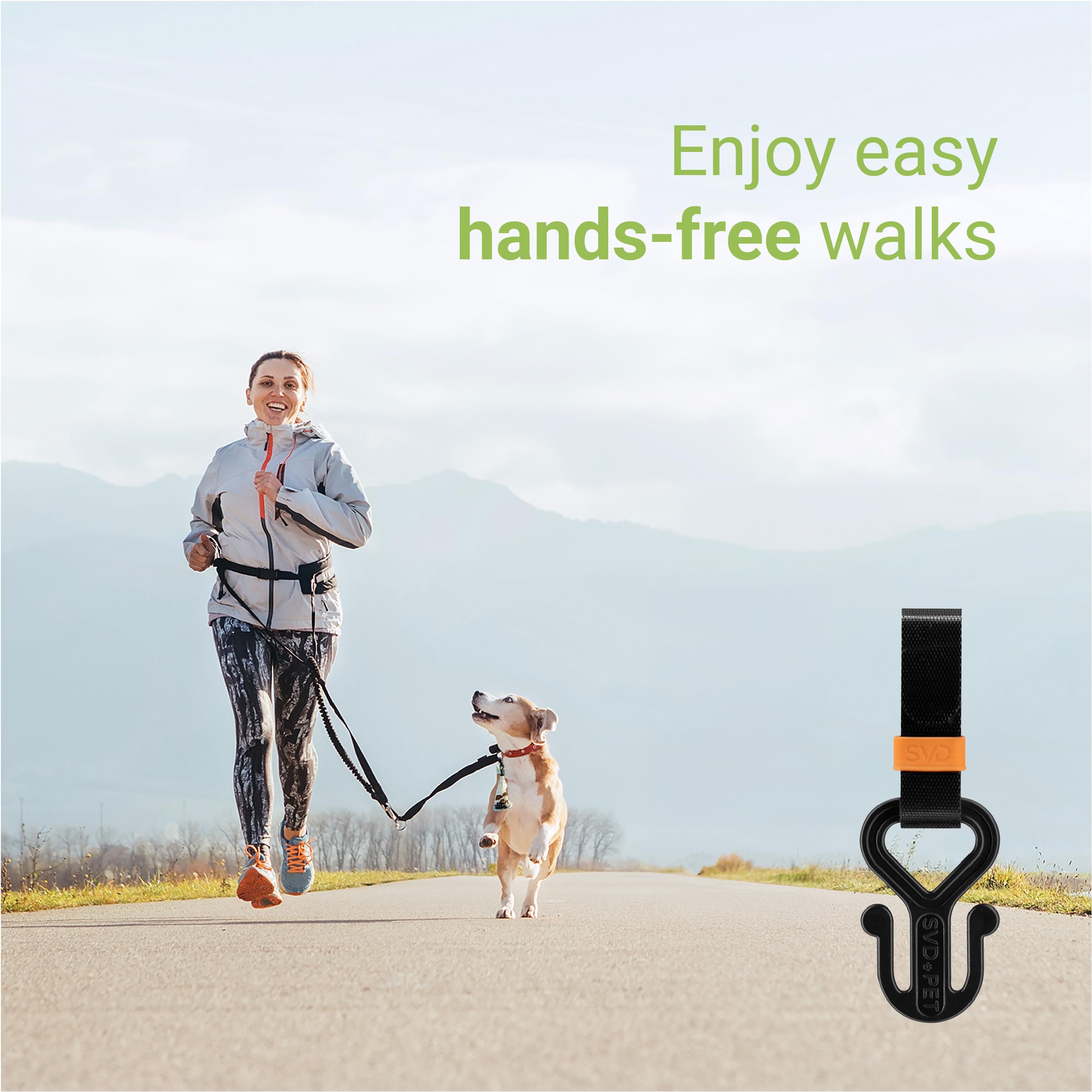 Svd.Pet Dog Poop Bag Holder, Waste Bag Holder, Dog Poop Bag Carrier, Hand Free Holder (Black)