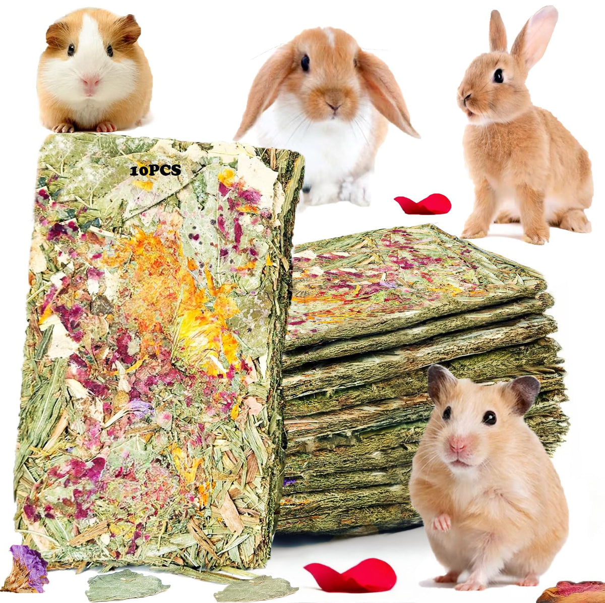 YTSKJ Rabbit Toys 10 Pack Bunny Toys Bunny Chew Toy Guinea Pig Treats ...