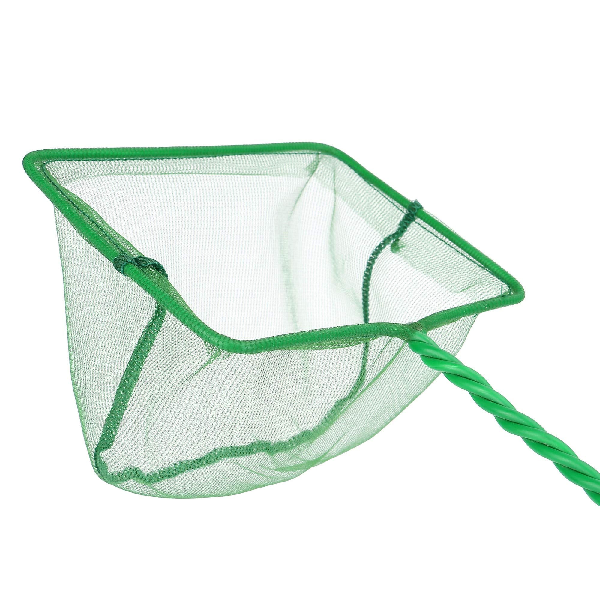 Filhome 2 Pcs Aquarium Fish Net, 5 inches Fine Mesh Quick Catch Fish Net for Fish Tank Betta Fishing Net