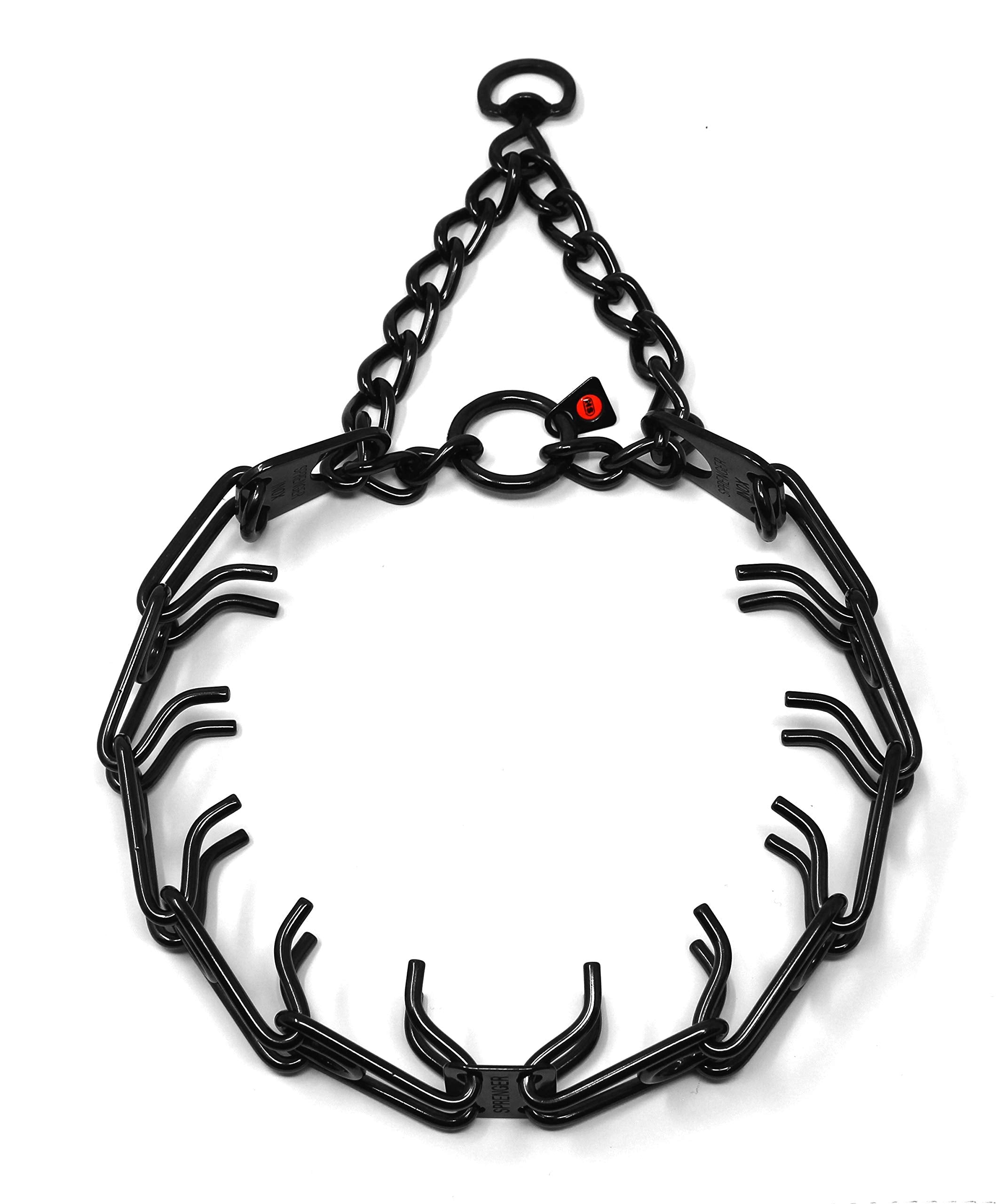 Herm Sprenger Black Stainless Steel Prong Dog Training Collar With Swivel Ultra-Plus Pet Pinch Collar No-Pull Collar For Dogs Anti Pull Training Collar Made In Germany 4Mm X 25In Large