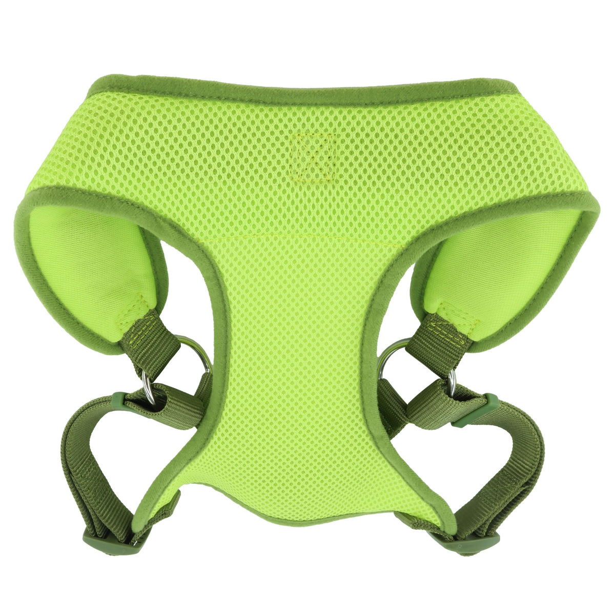 Coastal Pet Comfort Soft Wrap Adjustable Dog Harness - Comfortable Harness For Dog - Adjustable Fit - Easy Step-In Design - Breathable Fabric Mesh - Lime, 3/8' X 11'-13'