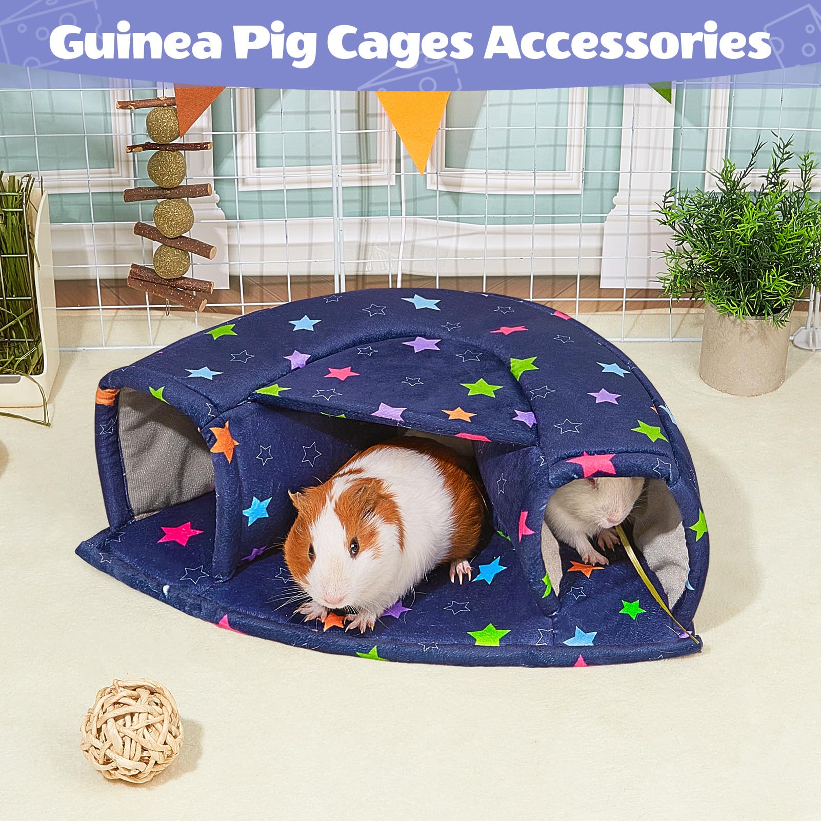Unicorn Catcher Guinea Pig Hideout Large Guinea Pig Bed Cozy Guinea Pig House Warm Guinea Pig Tunnel Washable Guinea Pig Accesso