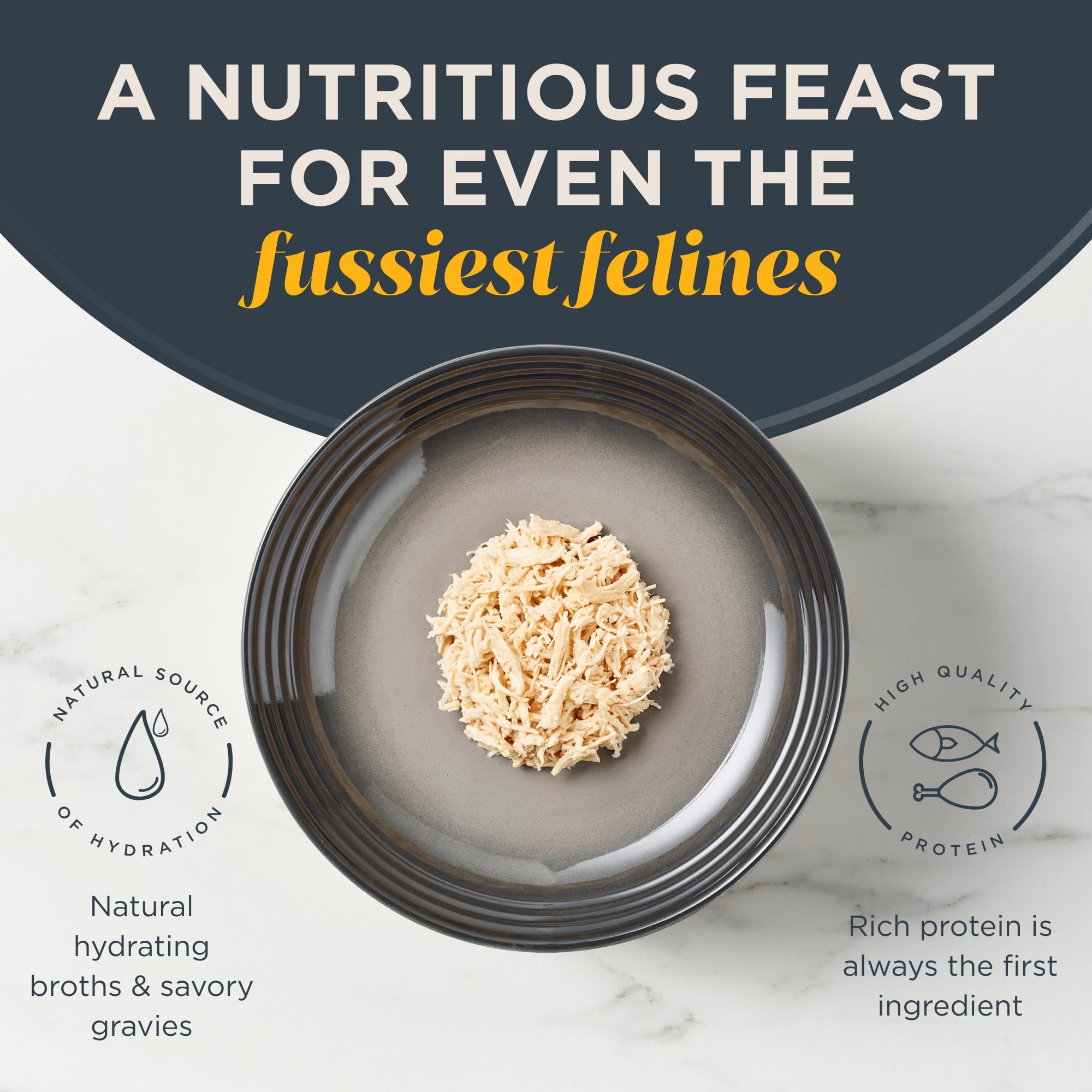 Reveal Natural Wet Cat Food, 12 Count, Grain Free, Limited Ingredient Canned Food for Cats, Fish and Chicken Variety in Broth, 2