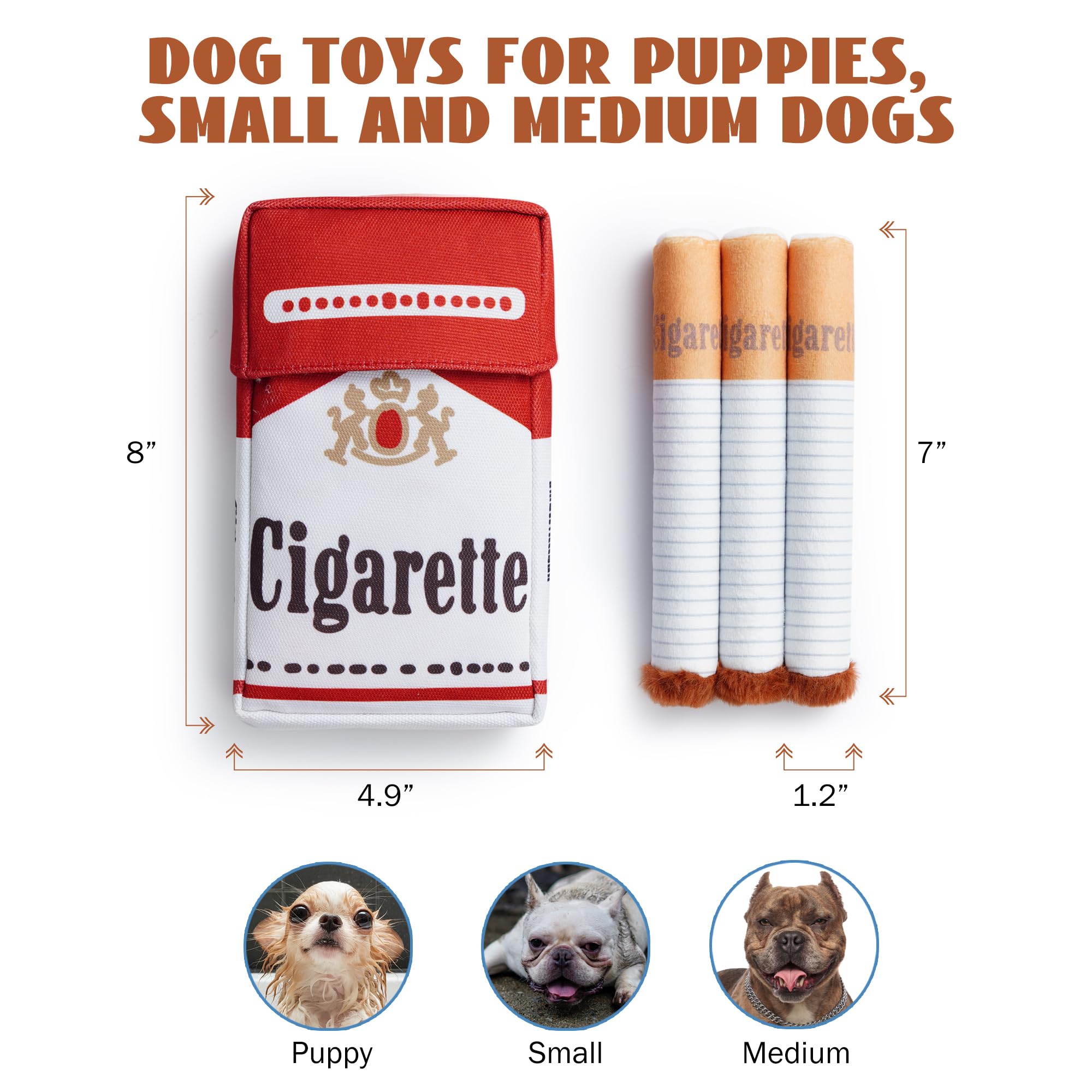 Funny Interactive Squeaky Dog Toys, Plush Cute Design For Small And Medium Breeds, Soft Engaging Entertainment