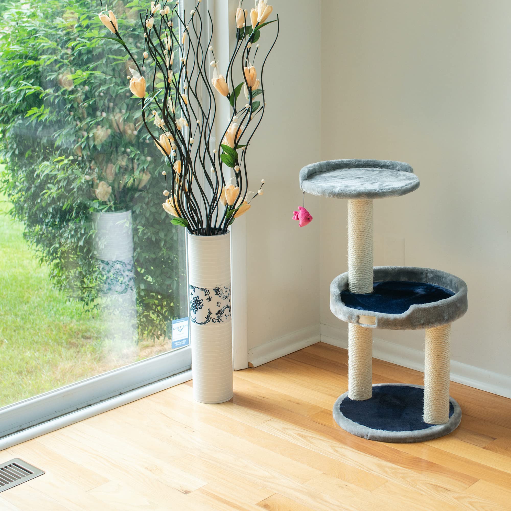 Aeromark Armarkat Three Level Compact Scratcher, X2905,Silver Gray