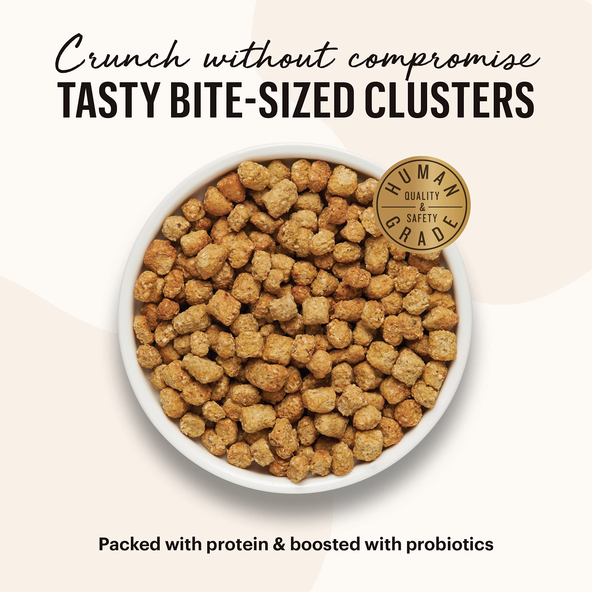 The Honest Kitchen Whole Food Clusters Grain Free Turkey & Chicken Dry Cat Food, 4 lb Bag