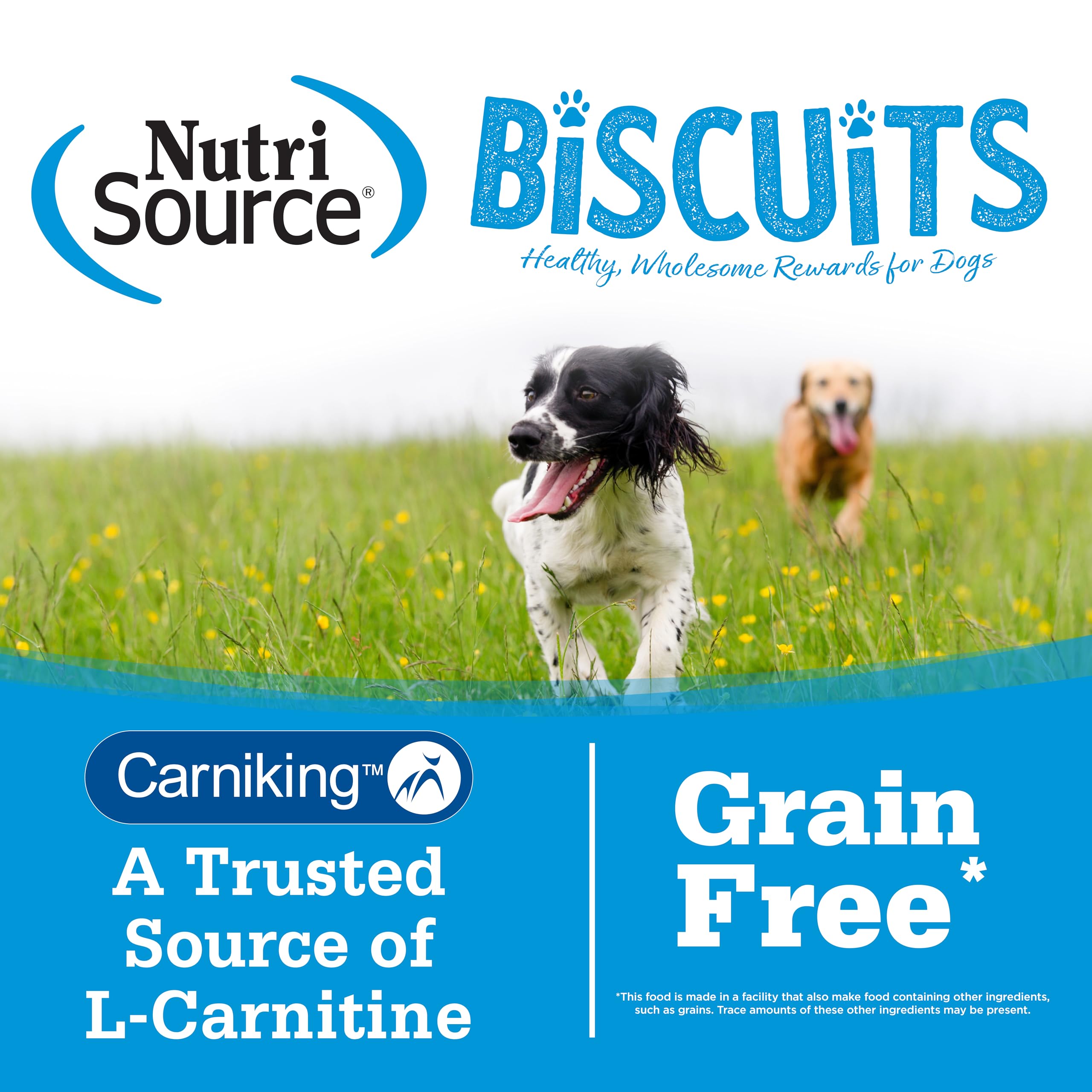 NutriSource Grain-Free Dog Treats, Chicken Biscuits, 14oz