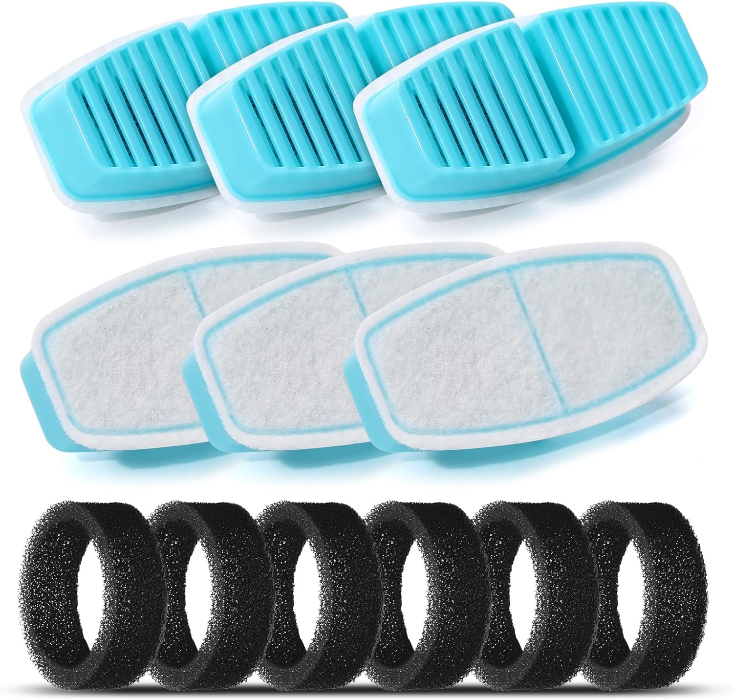 Cat Water Fountain Filters : Bemoony Pet Water Fountain Replacement Filter - 12 Packs Of Cat Fountain Filters (6 Carbon Filters 
