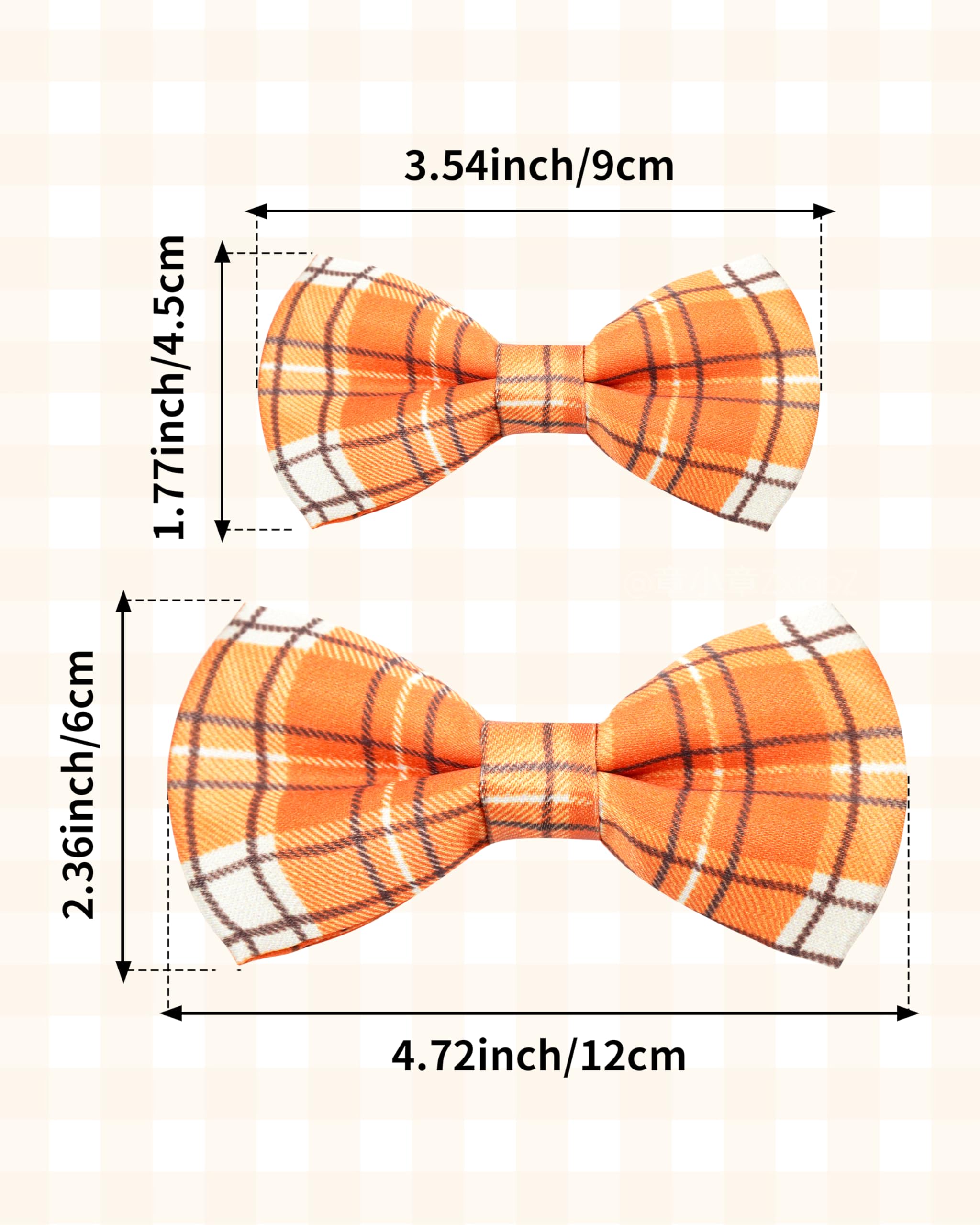 Pet Show 10 Pack Plaid Big Dog Bow Ties For Large Medium Dogs Sliding Collar Attachments Classic Bowties Rainbow Bowknots Christ