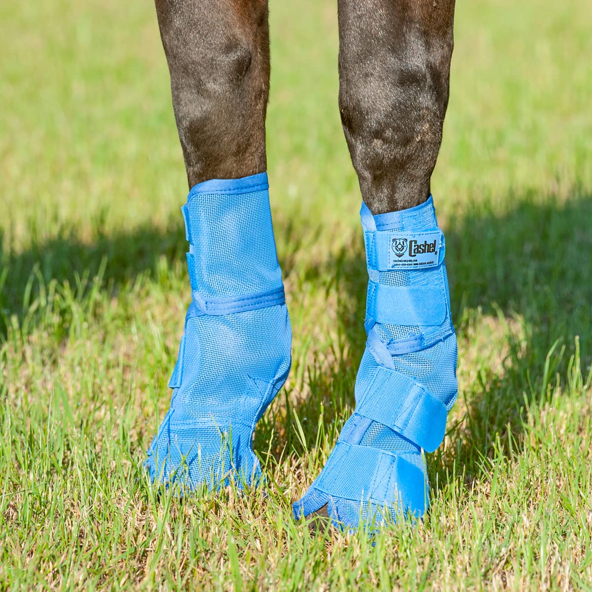 Cashel Crusader Horse Fly Leg Guards Warmblood Blue