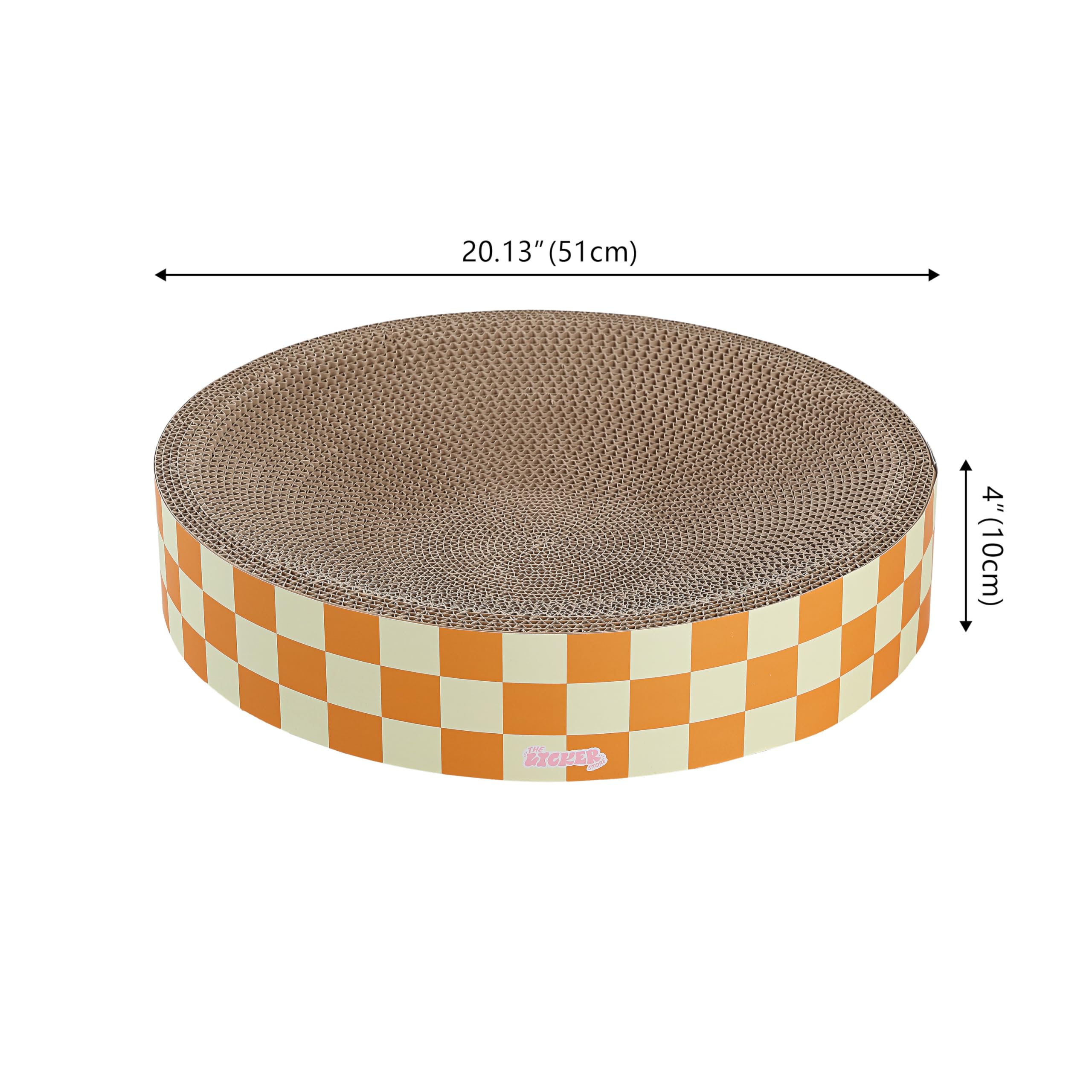 The Licker Store Csr1010G Nelson 20.13'' Modern Cardboard Round Bowl Cat Scratcher With Catnip, Citrus