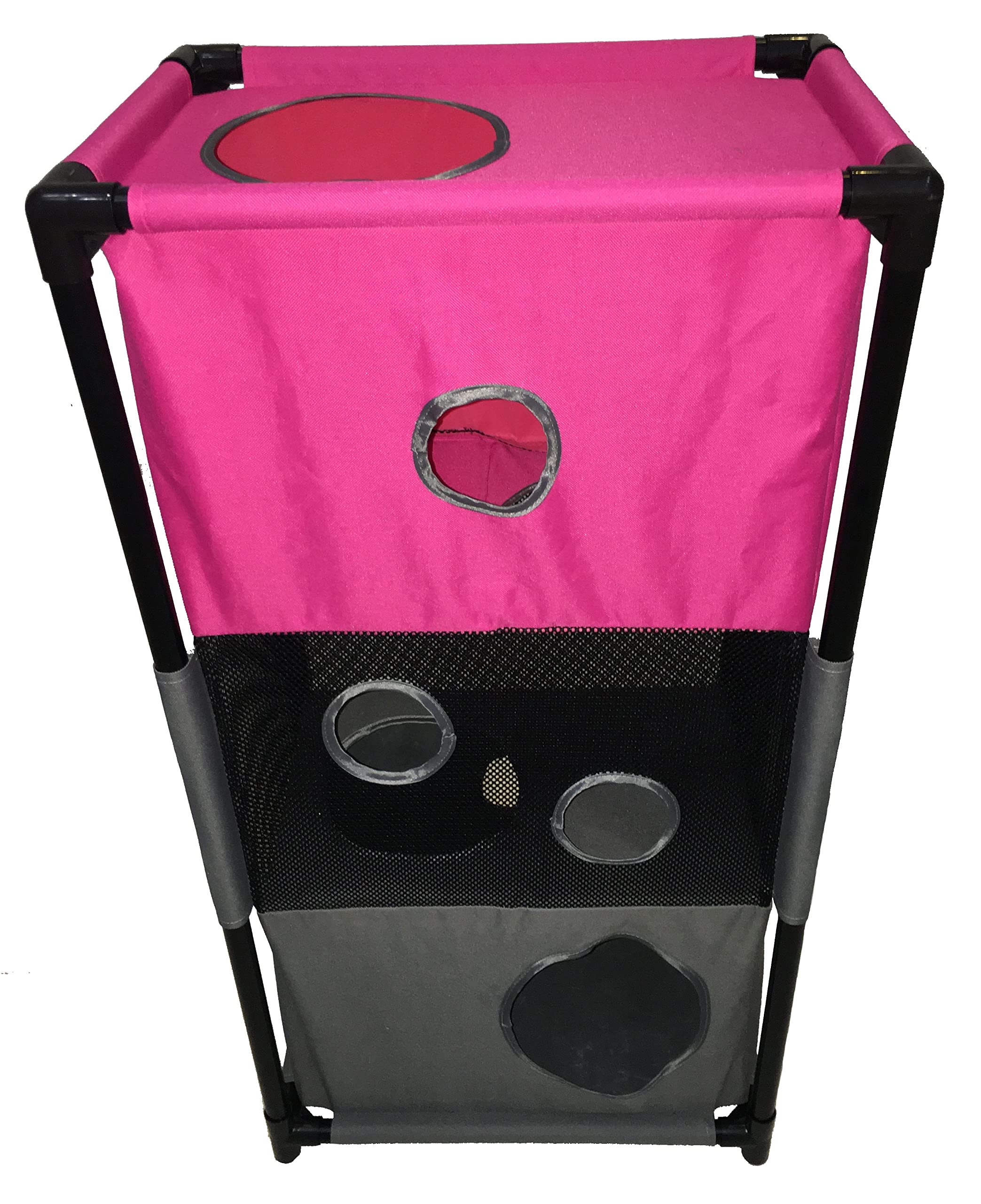 Pet Life Cat House, Pink/Grey