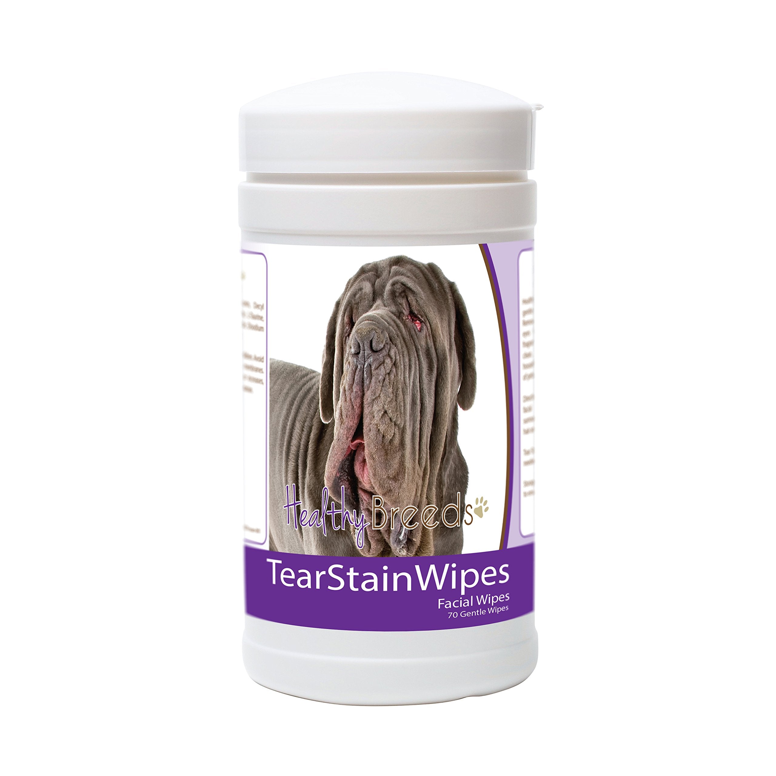 Healthy Breeds Neapolitan Mastiff Tear Stain Wipes 70 Count