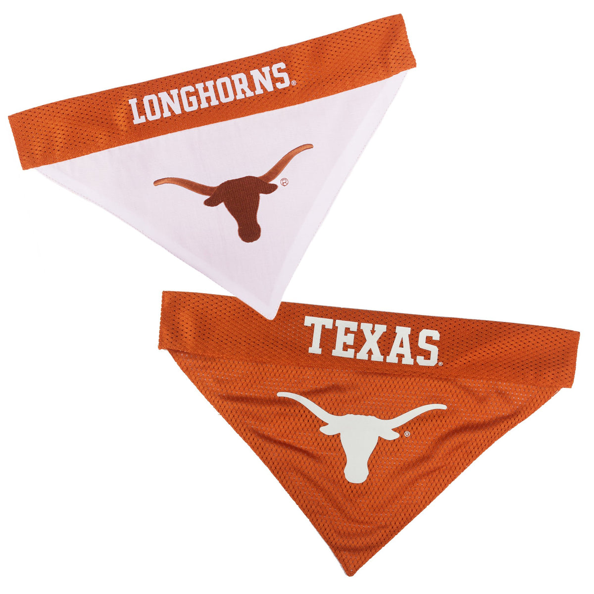 Pets First Collegiate Pet Accessories, Reversible Bandana, Texas Longhorns Size Xx-Large