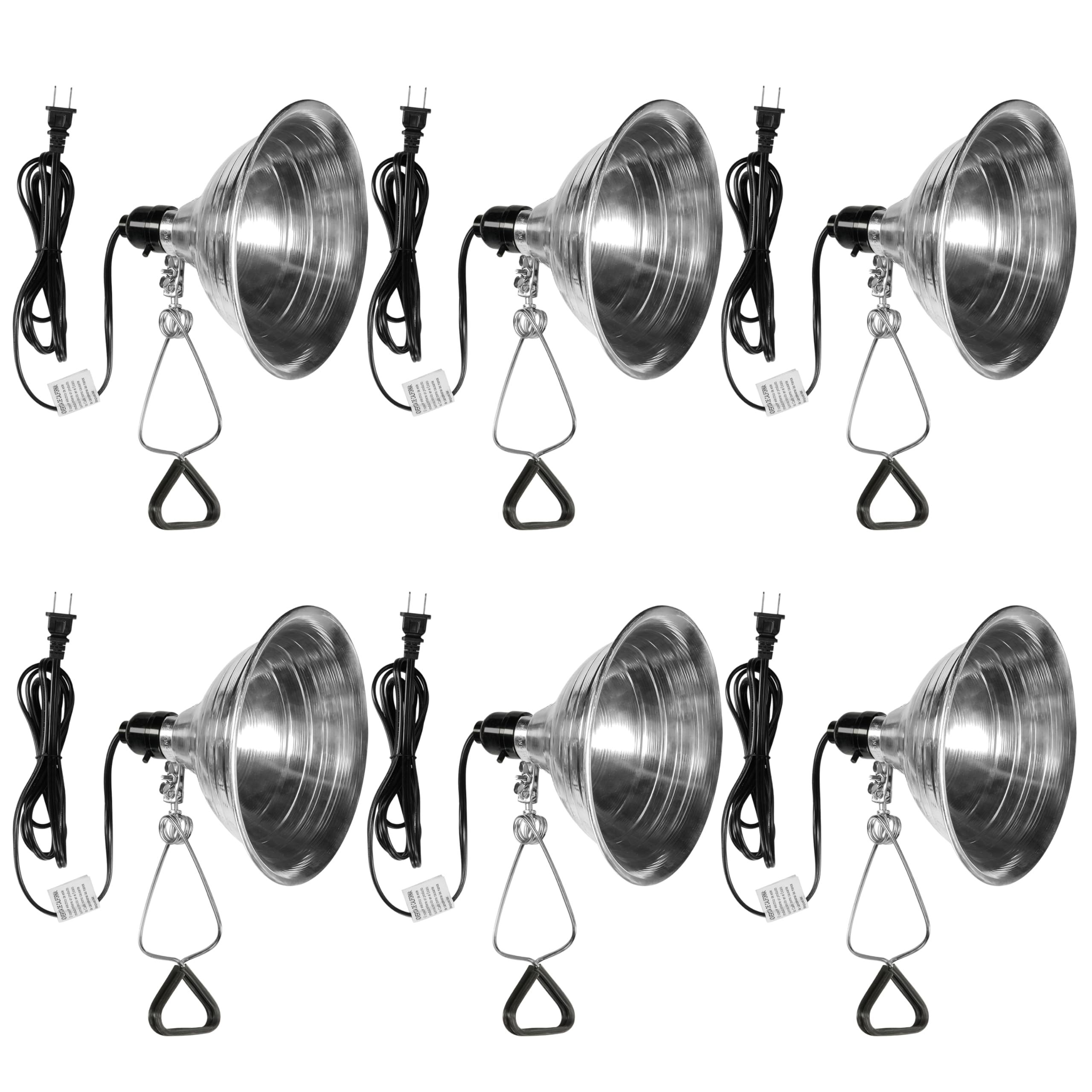 Simple Deluxe Clamp Lamp Light With 8.5 Inch Aluminum Reflector Up To 150 Watt E26 (No Bulb Included) 6 Feet 18/2 Spt-2 Cord, 6-