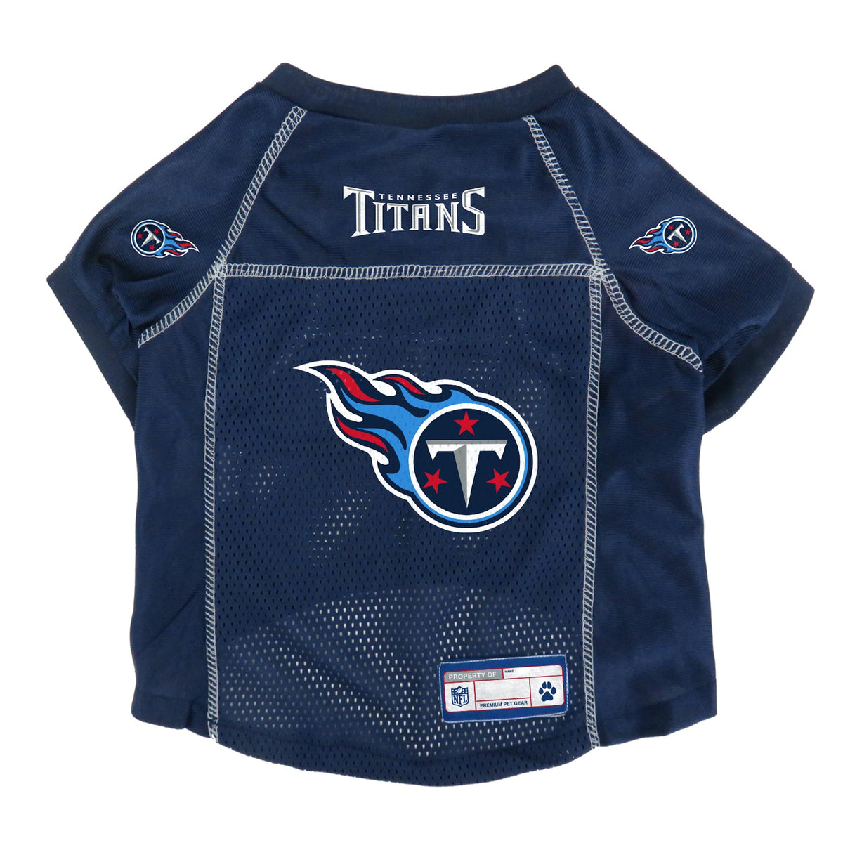 Littlearth Unisex-Adult Nfl Tennessee Titans Basic Pet Jersey, Team Color, X-Small, (320134-Titn-Xs)