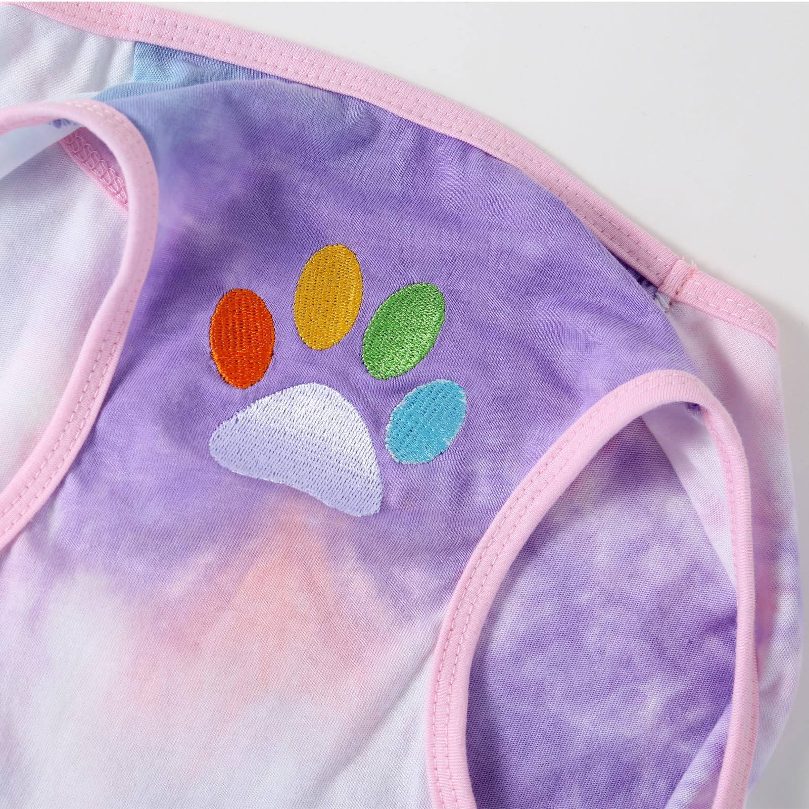 PriPre Dog Shirt Dog Vest Summer Tie Dye Clothes