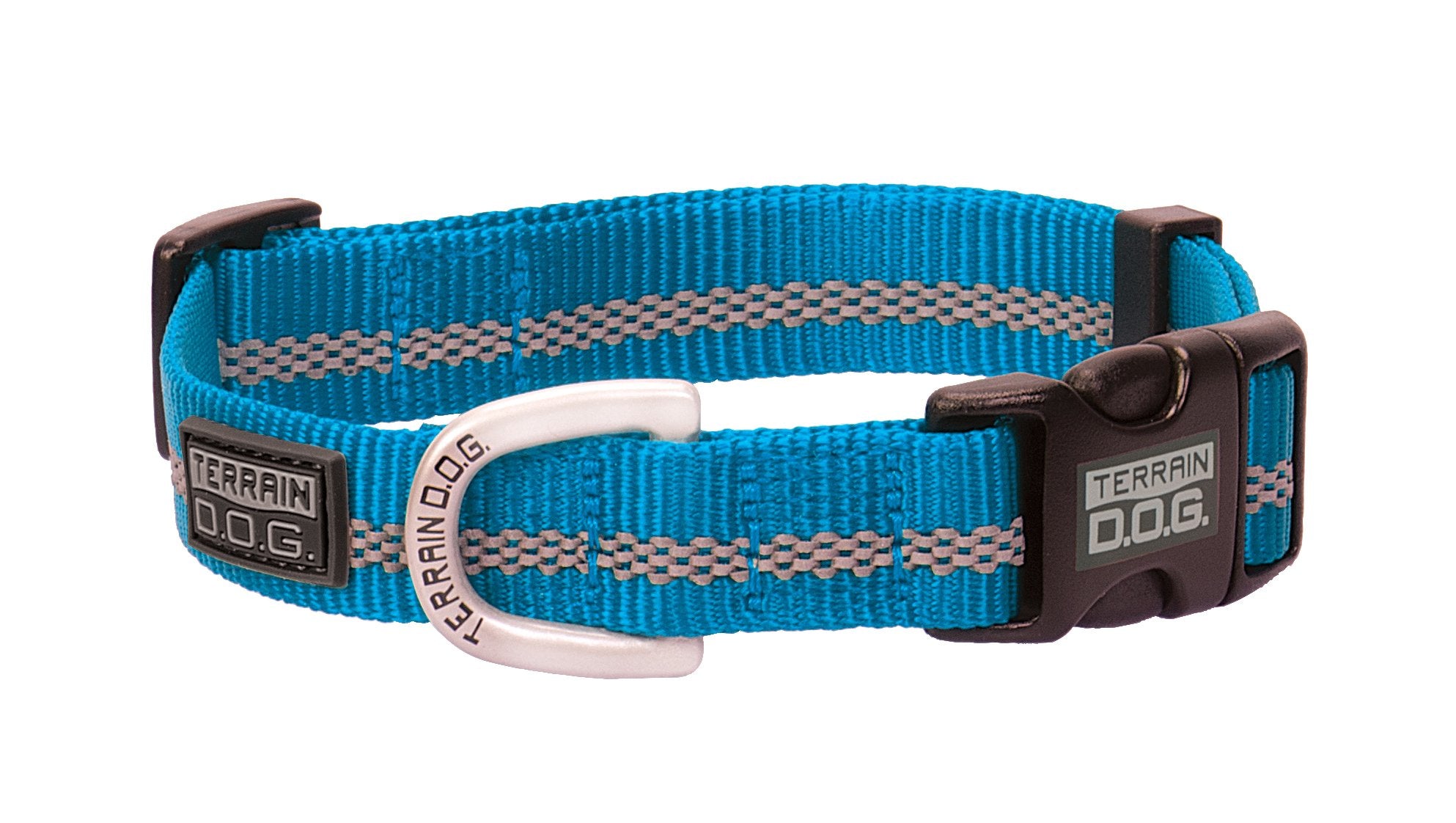 Terrain D.O.G. Reflective Snap-N-Go Collar, Blue, Large, 17-25 Inches, 1-Inch Width