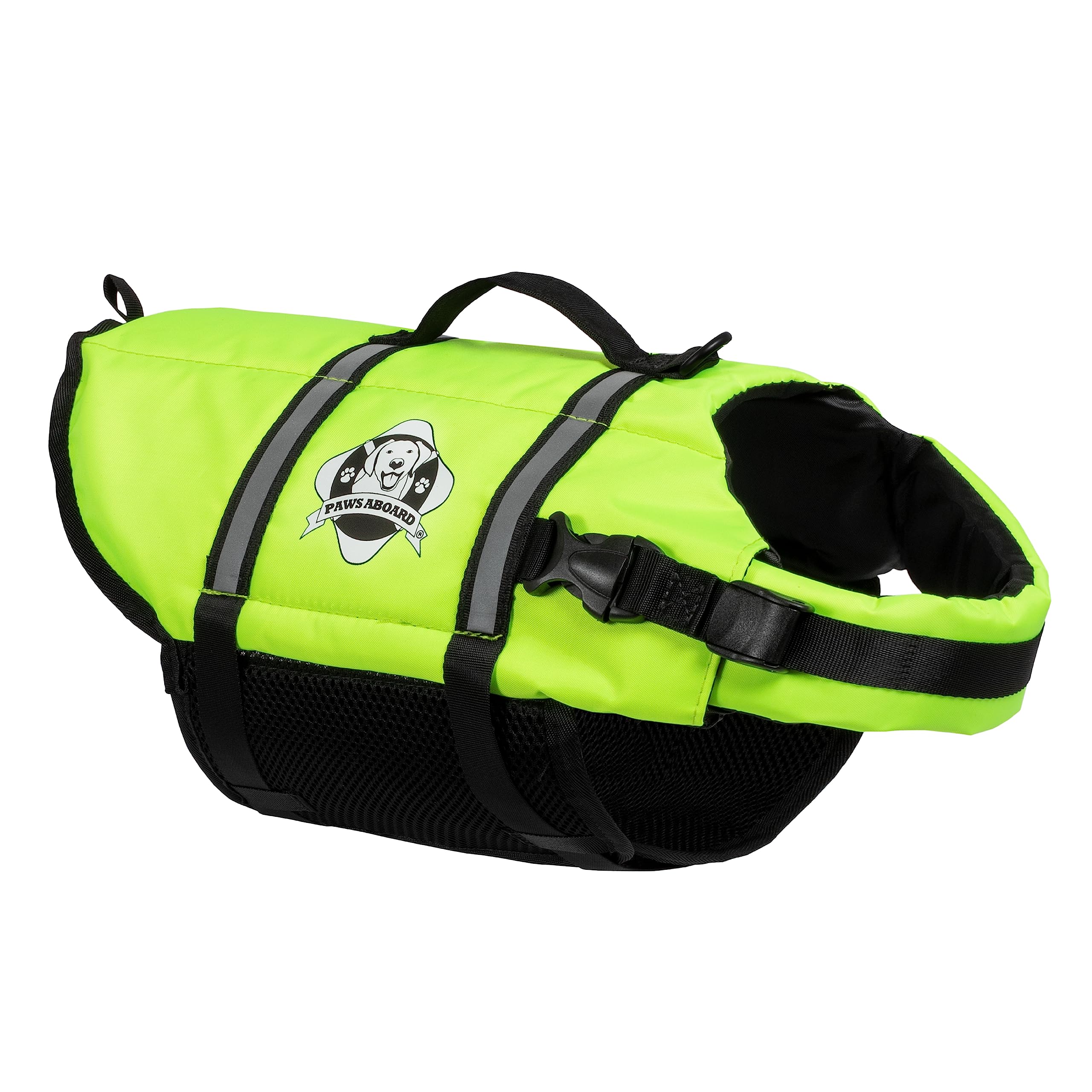 Paws Aboard Dog Life Jacket - Keep Your Canine Safe With A Nylon Life Vest - Designer Life Jackets - Perfect For Swimming And Bo