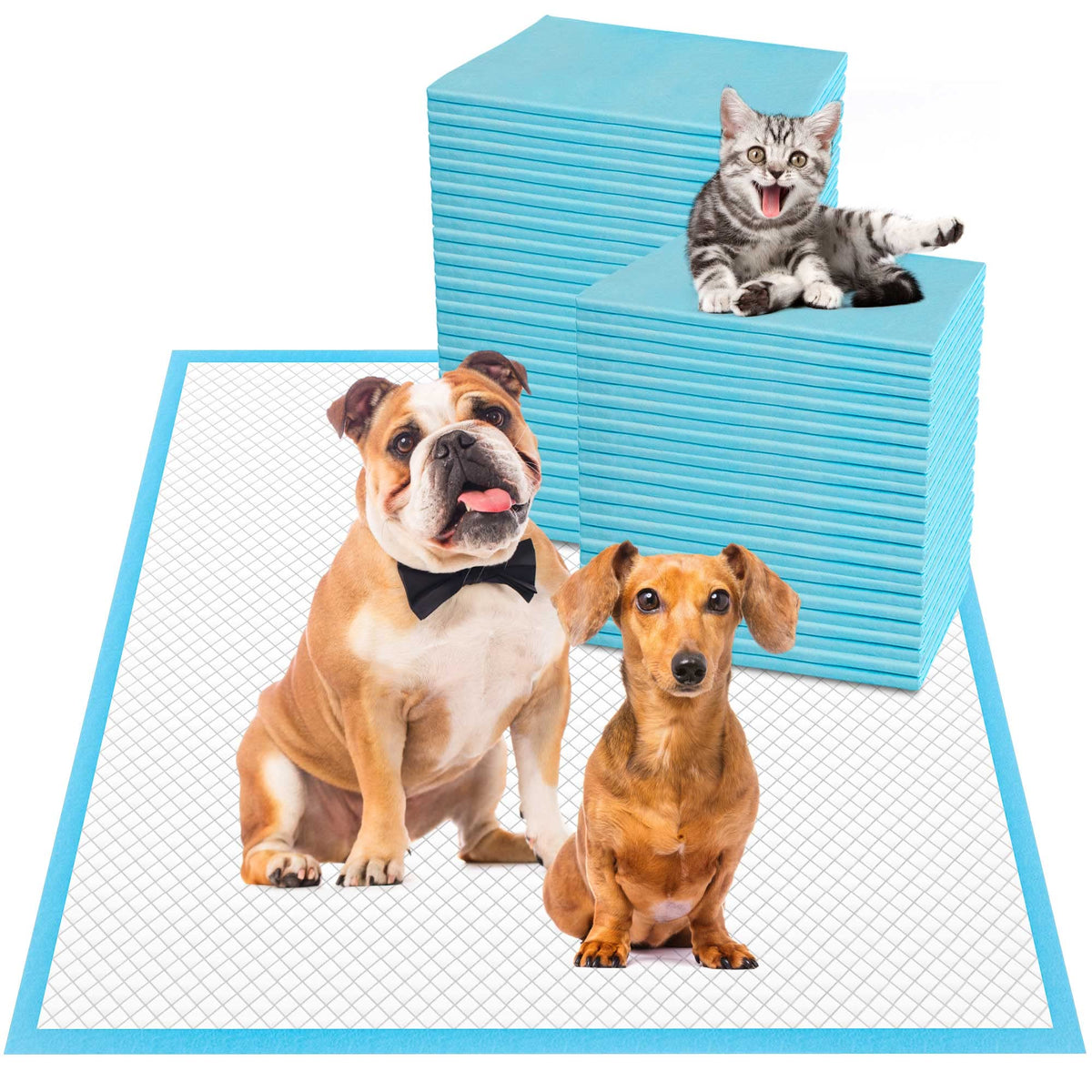 Boscute Thicken 6 Layers Heavy Absorbent Xl 36''X24'' Pet Training Dog Pee Pads, Extra Large Polymer Leak-Proof Quick Dry Puppy 