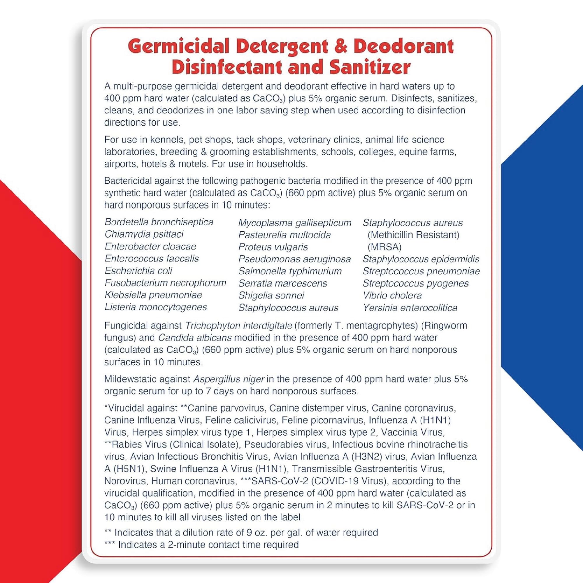 Kennelsol 1-Step Kennel Cleaner - Epa Registered Liquid Concentrate Disinfectant And Deodorizer, Effective Against Bacteria And