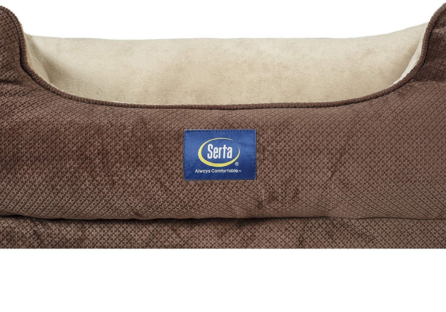 Serta Ortho Cuddler Pet Bed, Mocha