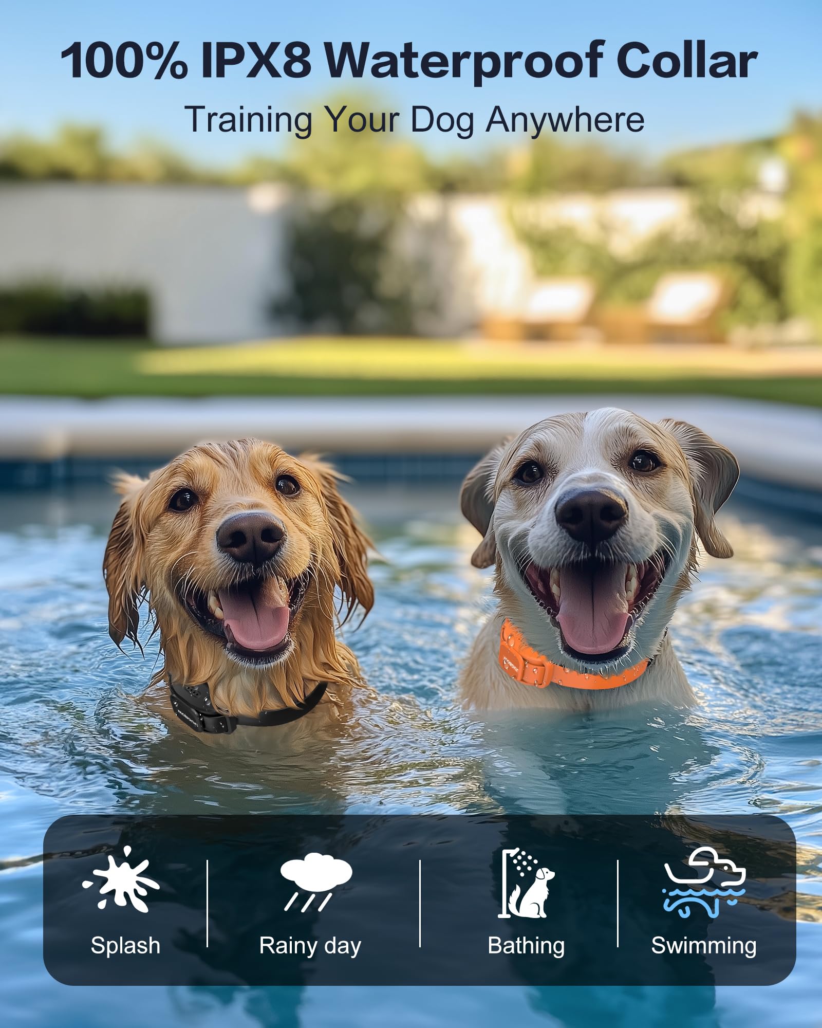 Jugbow Dog Training Collar 2 Dogs - 4200Ft Dog Collar With Remote For Small Medium Large Dogs, Led Light Electric Collar With Be