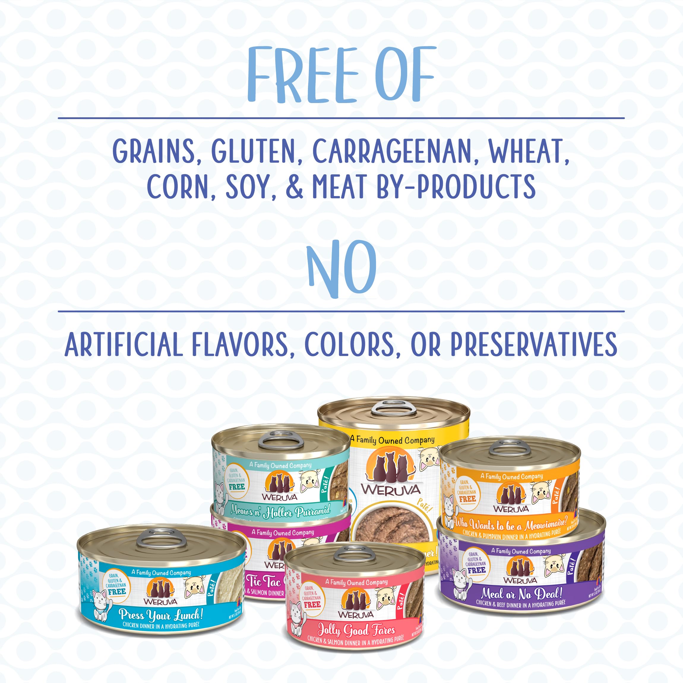 Weruva Wet Cat Food, Press Your Lunch with Chicken Pate, 3oz Can, Pack of 12