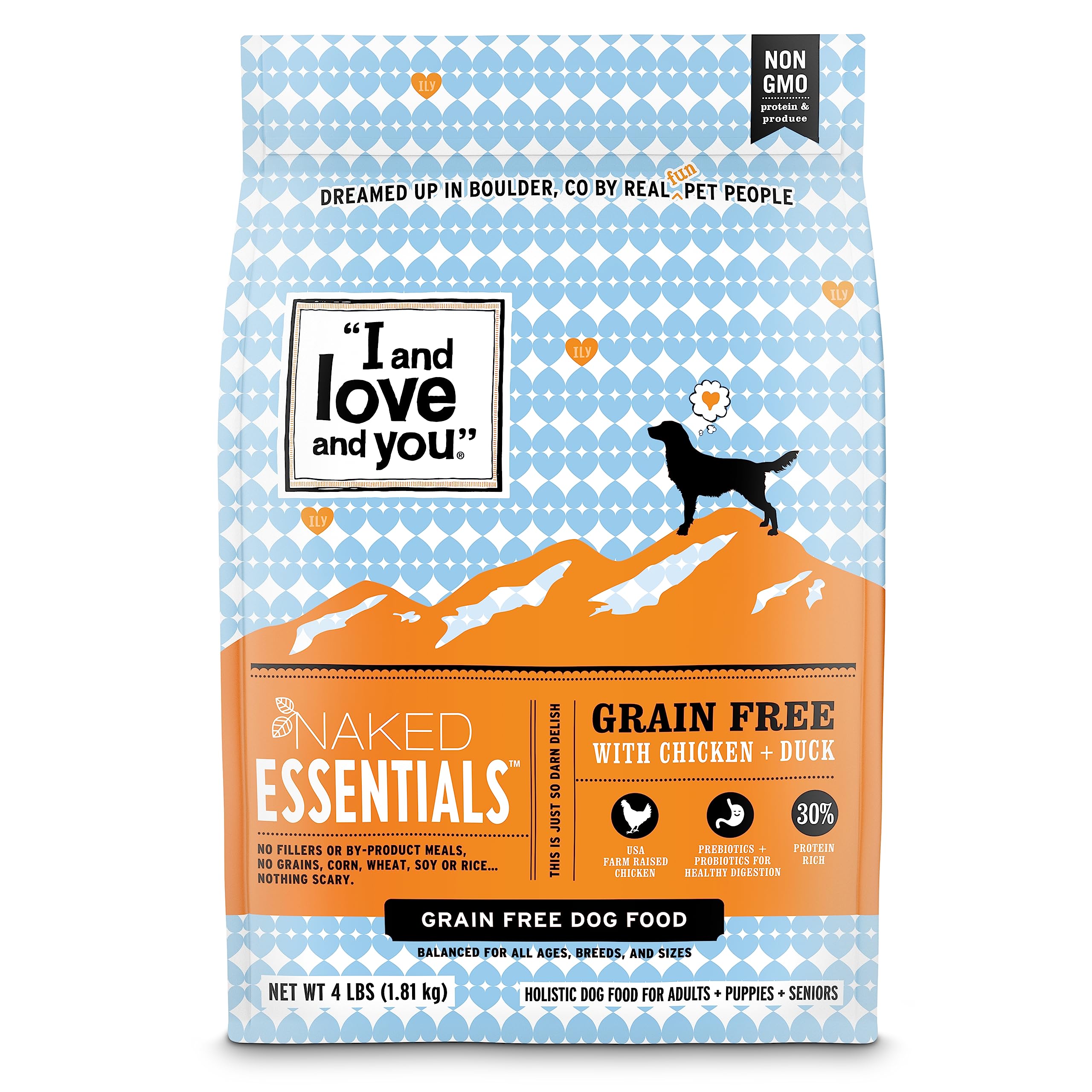 I And Love And You - Dog Kibble Chicken And Duck - Case of 4-4 LB (4x4 LB)