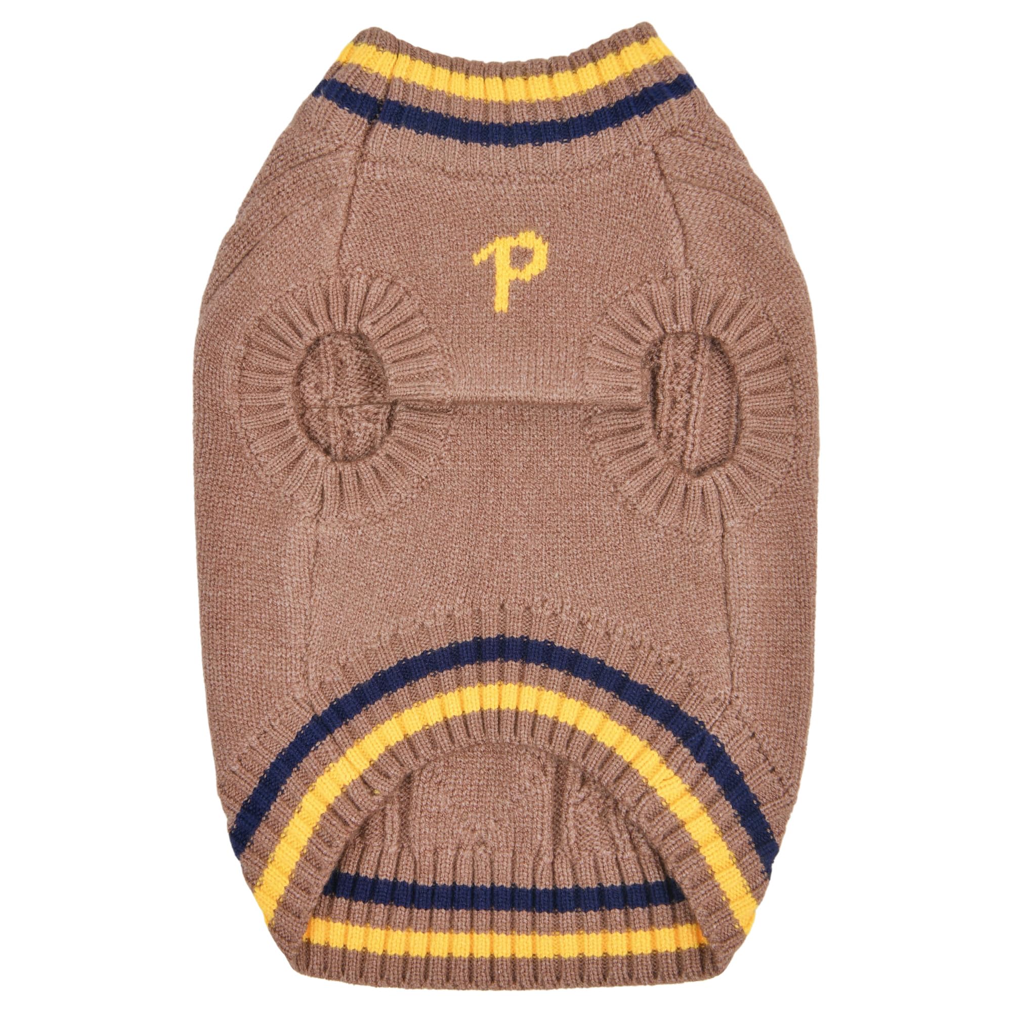 Puppia Joise Dog Knit Sweater Winter Season For Small And Medium Dogs, Brown, Small