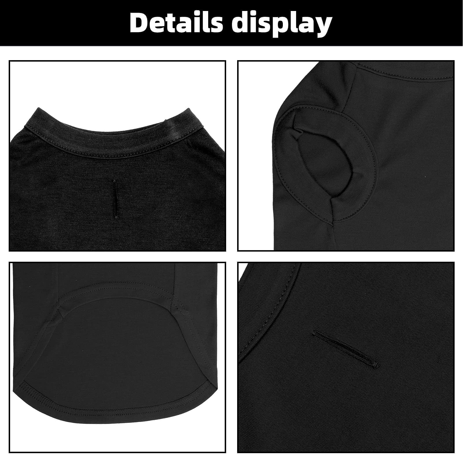 Bingpet Dog Shirts -Soft Cotton- Puppy T-Shirts For Dogs Light Weight Tank Top Vest For Summer