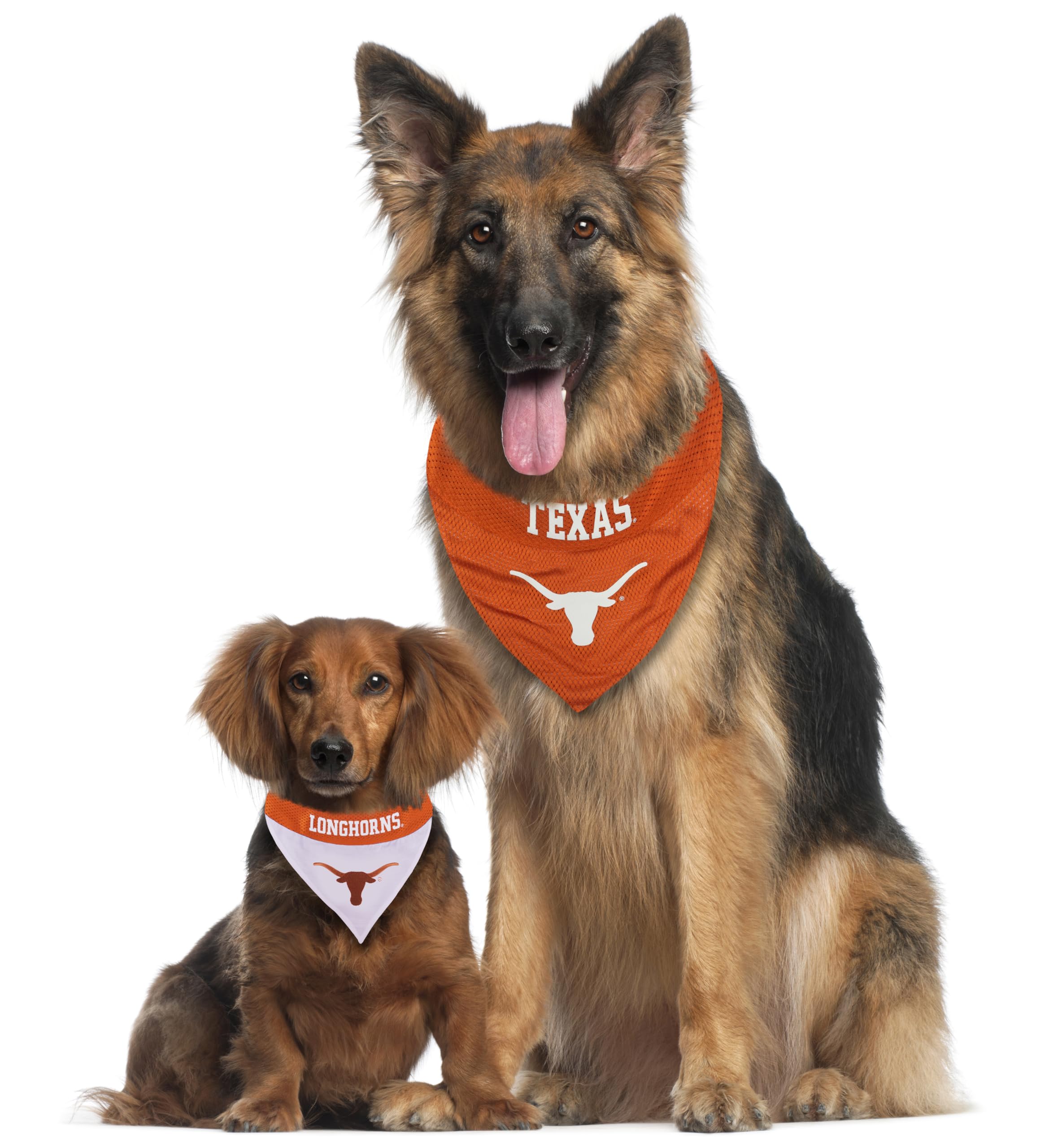 Pets First Collegiate Pet Accessories, Reversible Bandana, Texas Longhorns Size Xx-Large