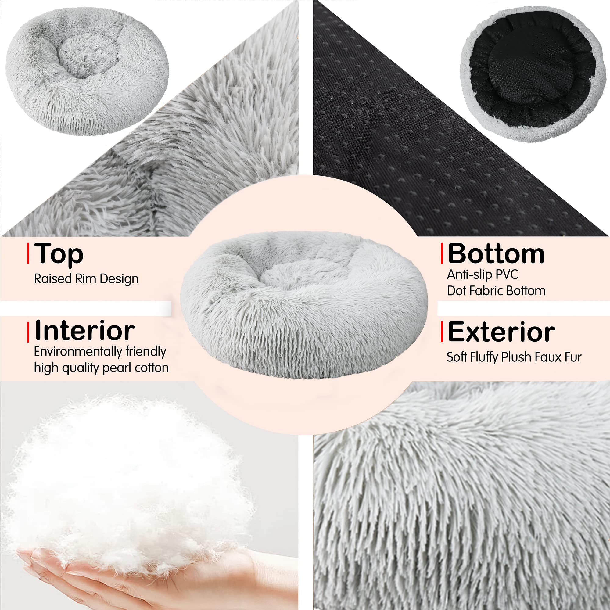 Nononfish Dog Beds For Medium Dogs Washable