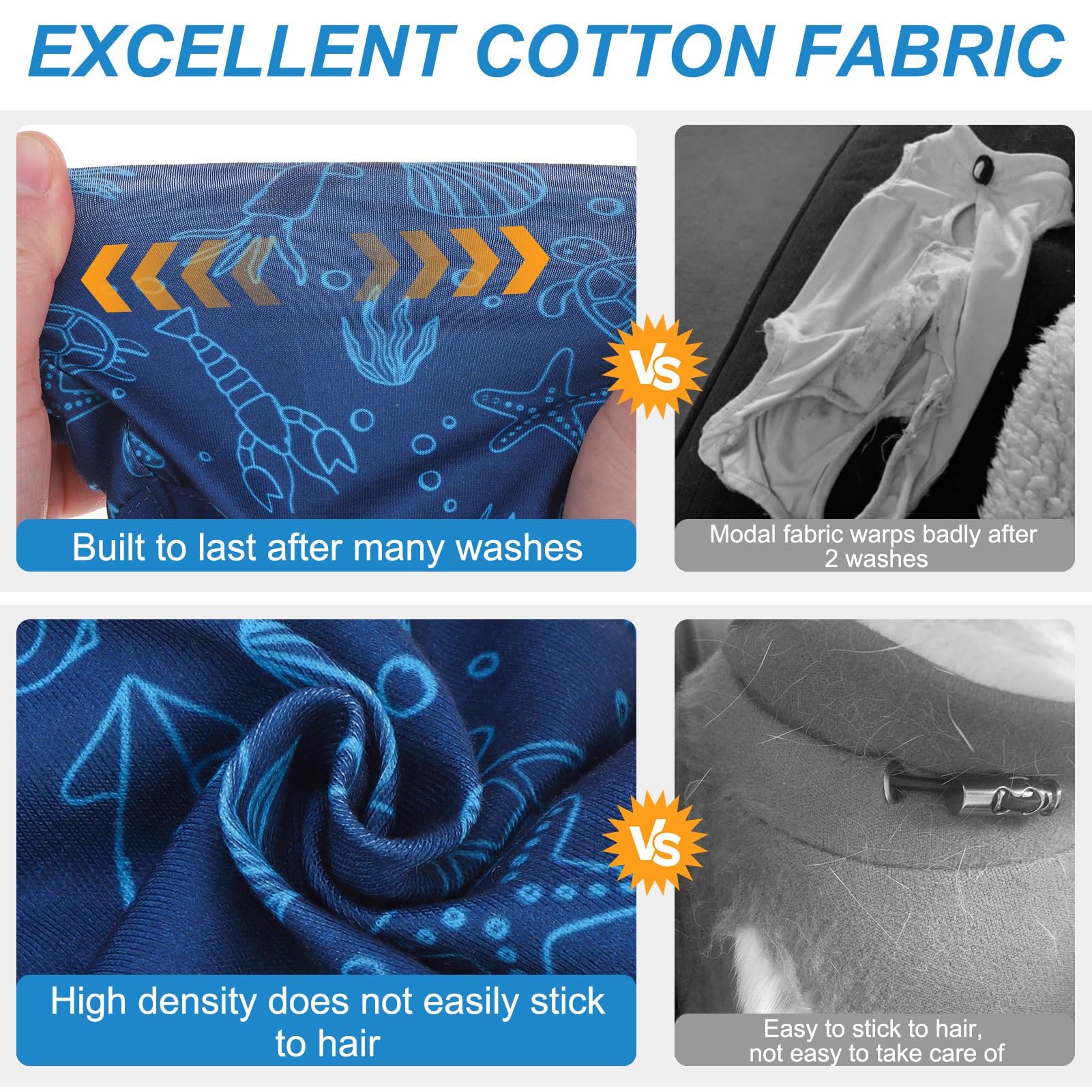 Beautyzoo 2 Pack Cat Recovery Suit, Cat Onesie For Cats After Surgery Female Male, Kitten Spay Neuter Surgical Recovery Body Sui