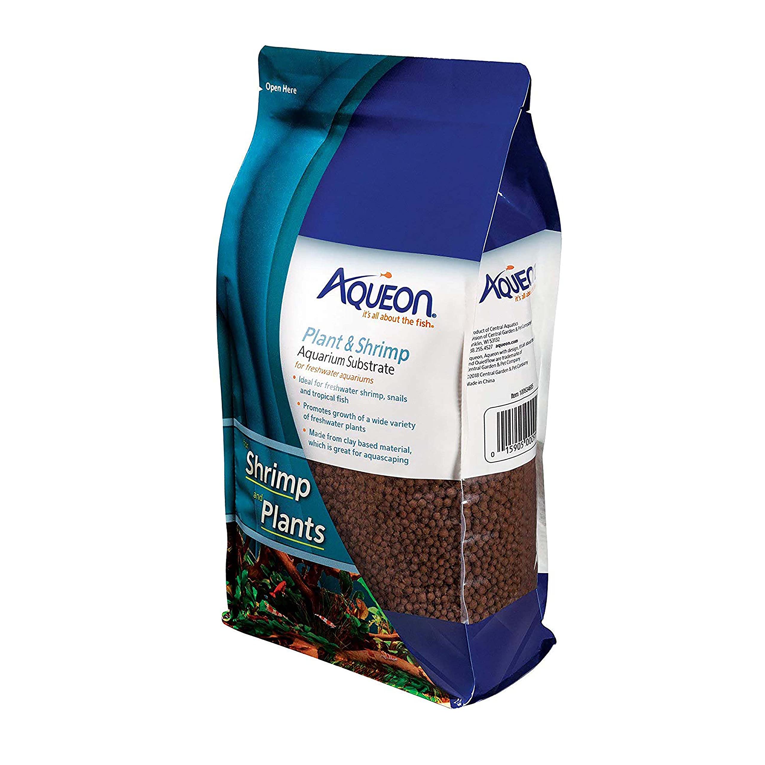 Aqueon Plant And Shrimp Aquarium Substrate 5 Pounds,Brown