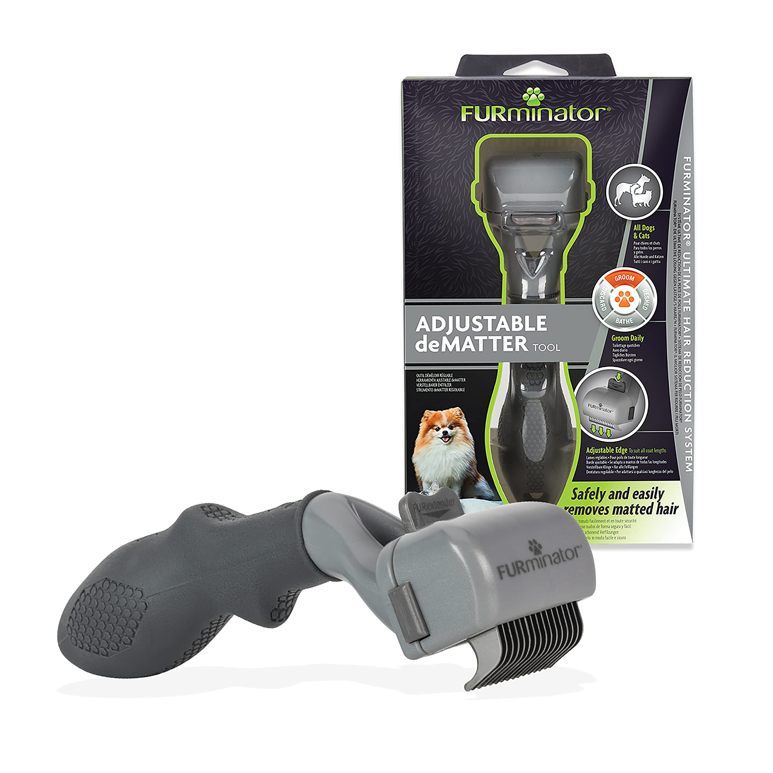 Furminator Adjustable Dematter Tool For Cats And Dogs