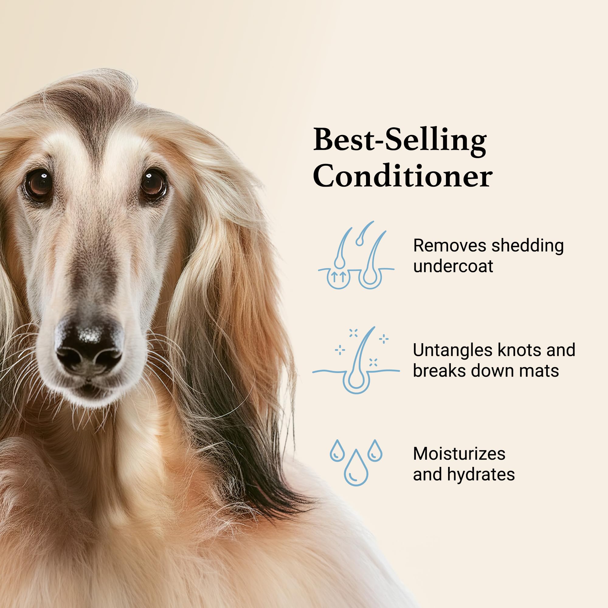 iGroom Deshedding & Detangling Dog Conditioner, Luxury Pet Beauty Care, Loosen Tangles + Unwanted Undercoat, Adds Shine + Volume