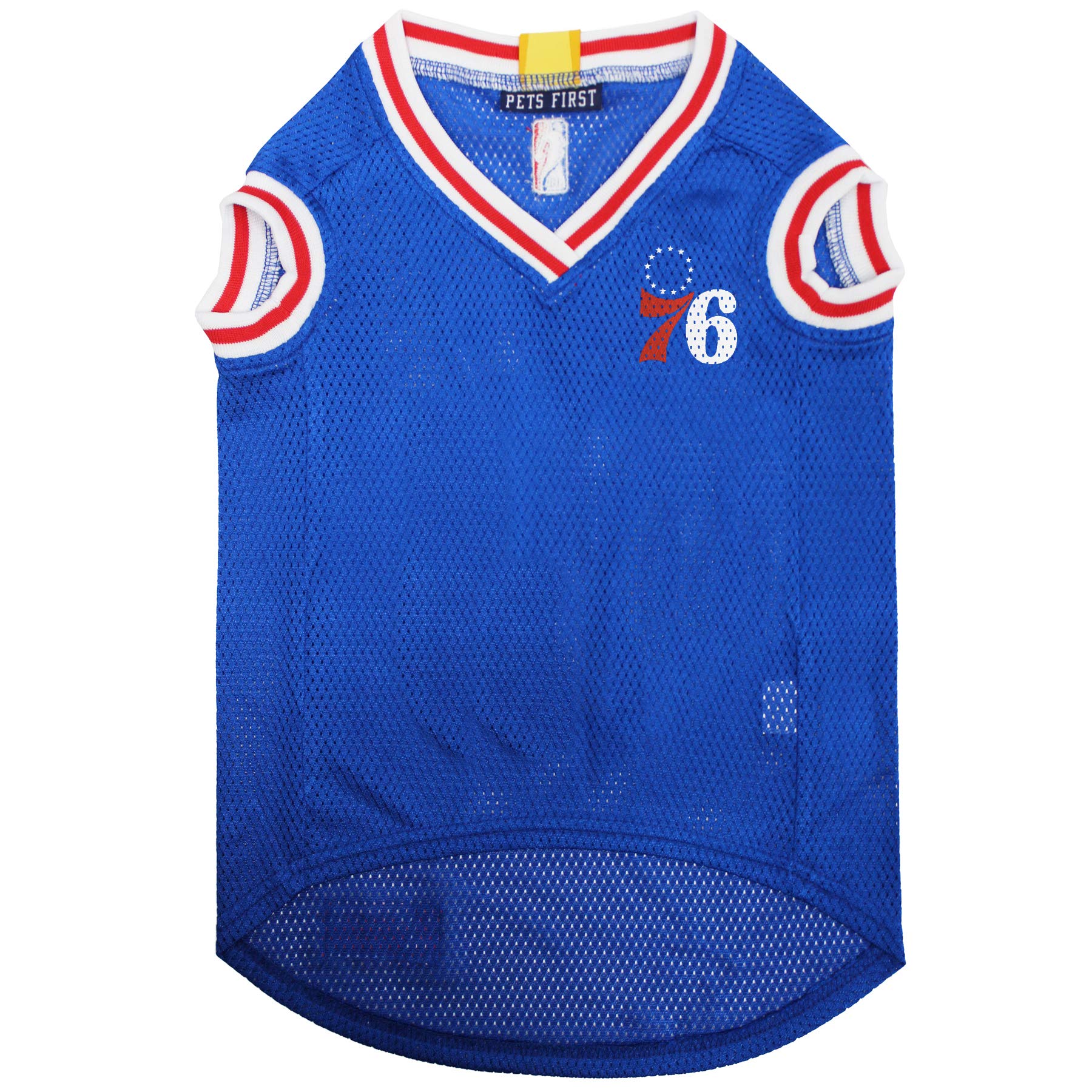 Pets First NBA PHILADELPHIA 76ERS DOG Jersey, X-Small - Tank Top Basketball Pet Jersey