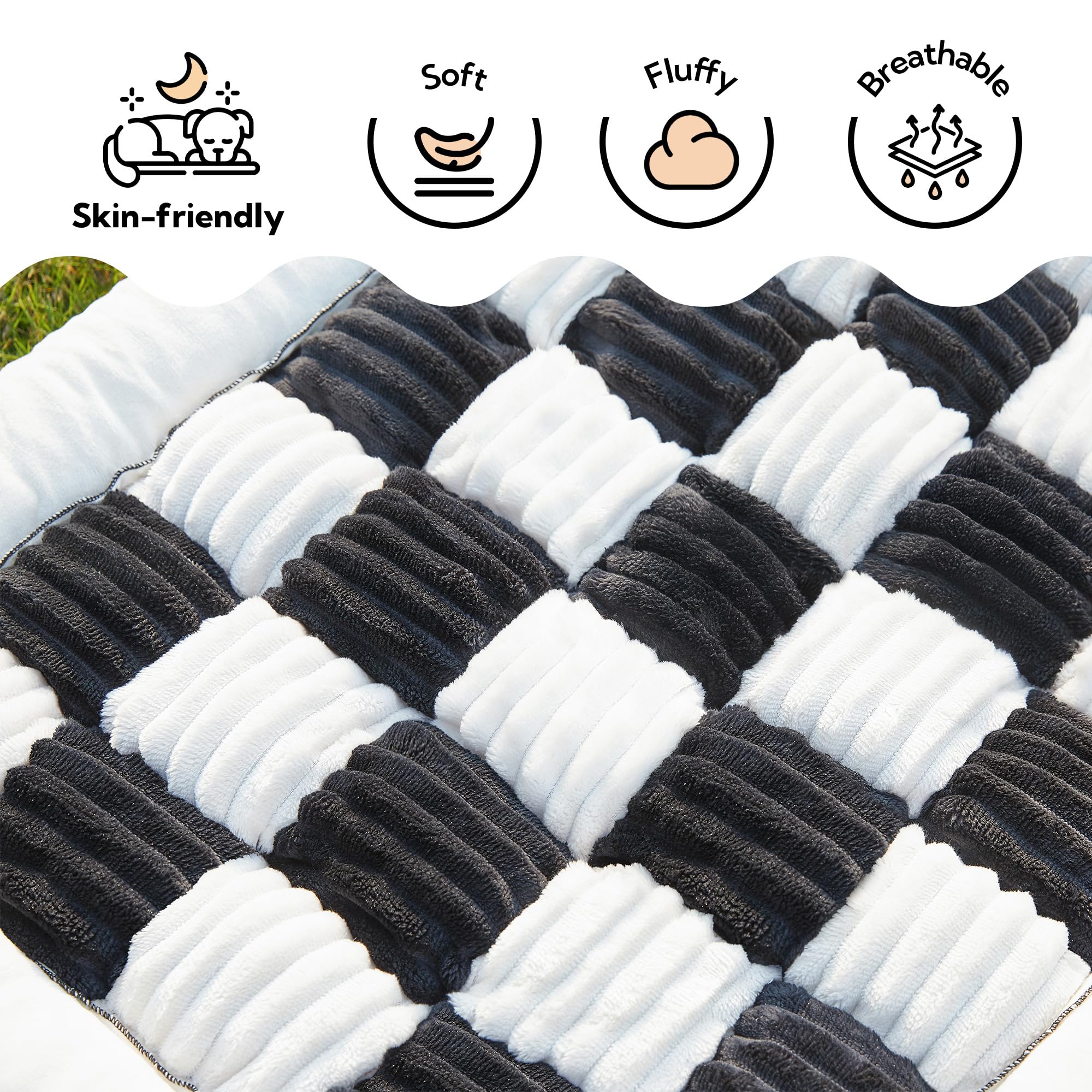 Backseat Pet Bed Mat,Dog Bed for Car,Fuzzy Dog Seat Cover for Car Back Seat, Non-Slip Travel Pet Mat, Fit for Backseat Extenders