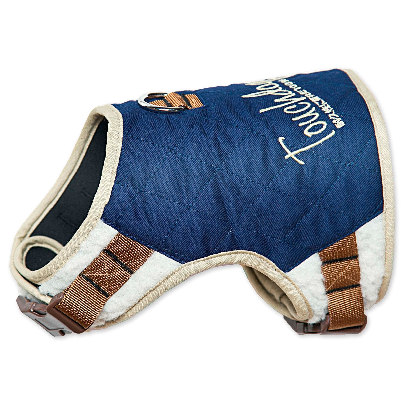 TOUCHDOG Tough-Boutique Adjustable Fashion Designer Pet Dog Harness and Leash Combination, Small, Dark Pink