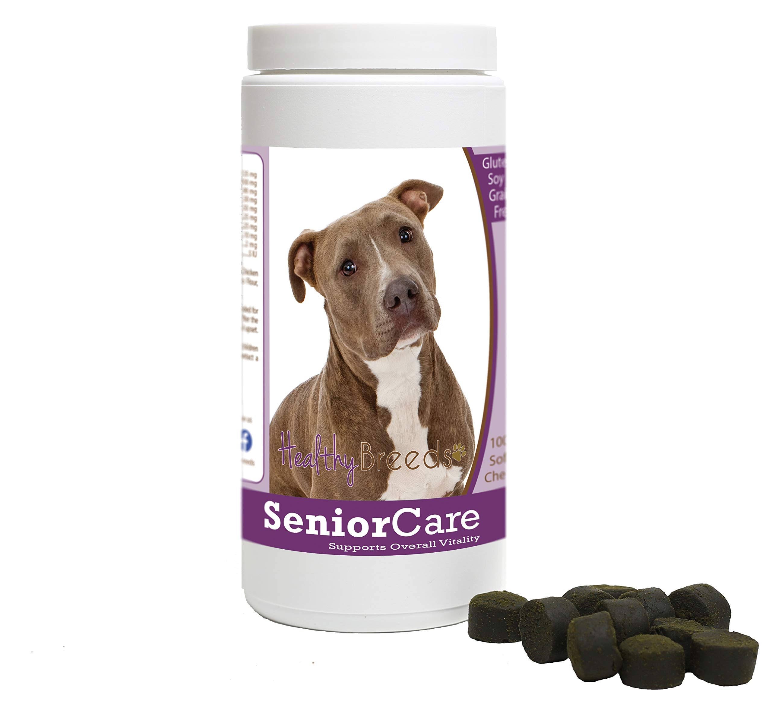 Healthy Breeds Pit Bull Senior Dog Care Soft Chews 100 Count