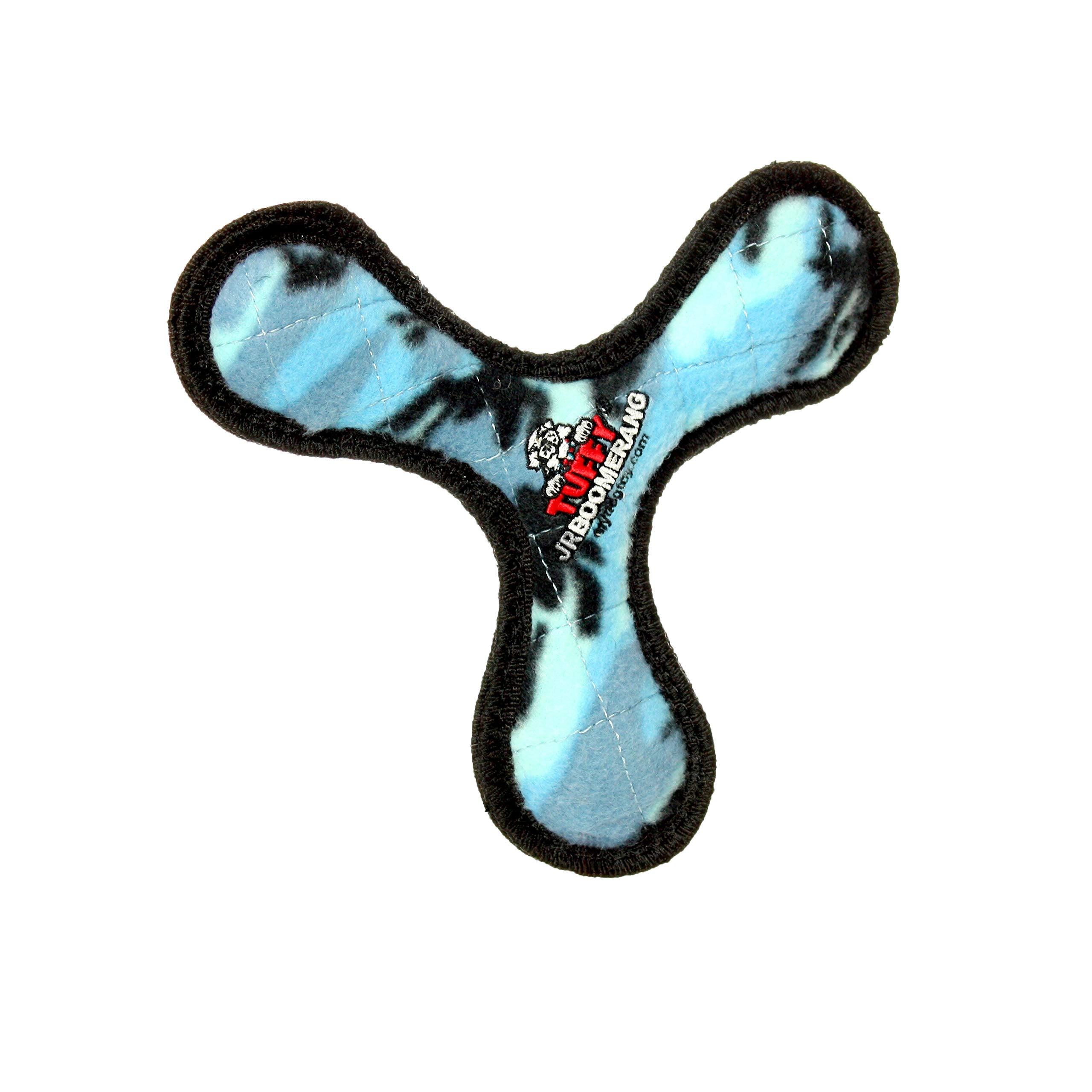 Tuffy - World'S Tuffest Soft Dog Toy -Ultimate Boomerang-Squeakers-Multiple Layers.Made Durable, Strong & Tough.Interactive Play(Tug, Toss & Fetch).Machine Washable & Floats (Junior, Camo Blue)