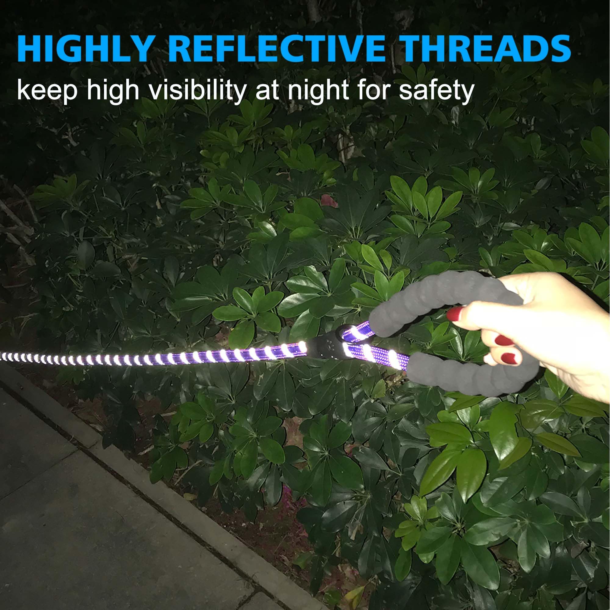 Ladoogo Reflective Dog Collar Padded With Soft Neoprene Breathable Adjustable Nylon Dog Collars For Small Medium Large Dogs (Medium (Pack Of 1), Purple/Pink Floral Collar+Leash)