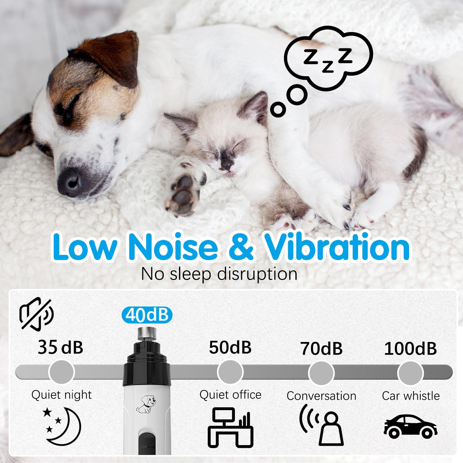 Silent Groom Pro Nail Grinder, Silent Grind Pro For Dogs, Heusom Silent Grind Pro, Silent Grind Pro Dog Nail Trimmer, New Electr