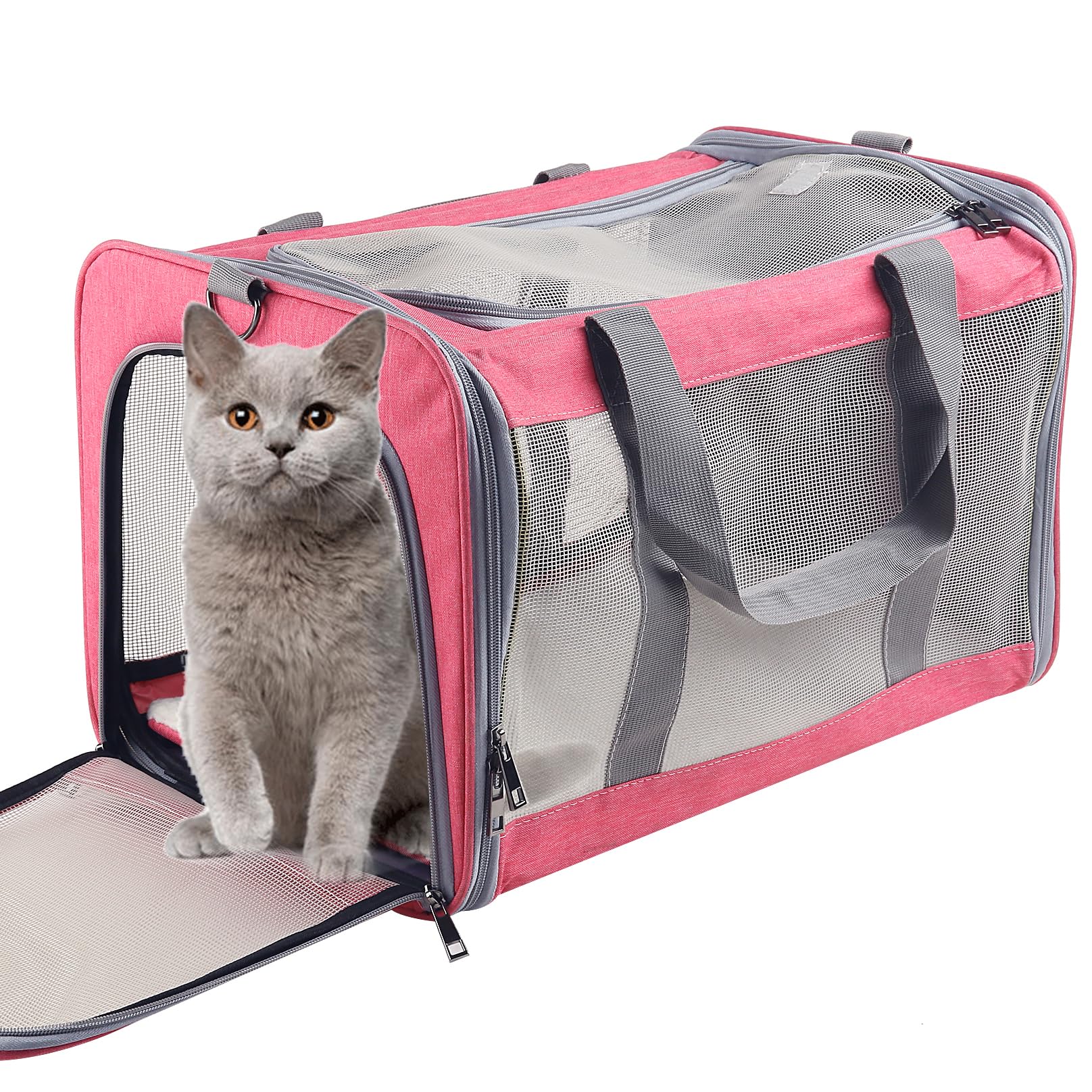 Atvobiy Cat Dog Carrier For Small Medium Cats Pet Carrier For Large And Medium Cats Puppies Portable Cat Carrier Soft Pet Carrie