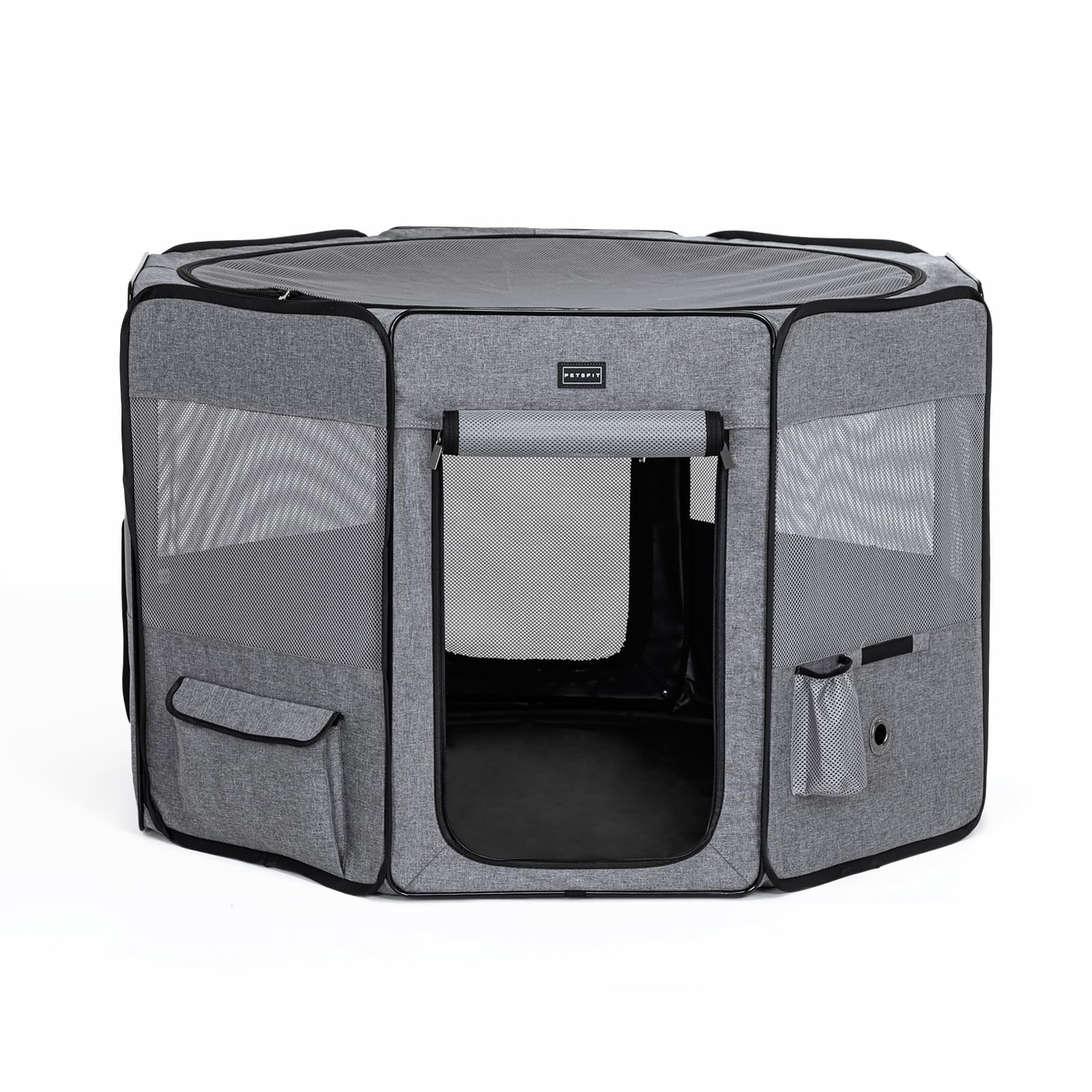 Petsfit Portable Dog Playpen For For Large Dogs/Cat/Rabbit/Chick, With Water Bottle Holder And Carrying Case, For Travel/Indoor/