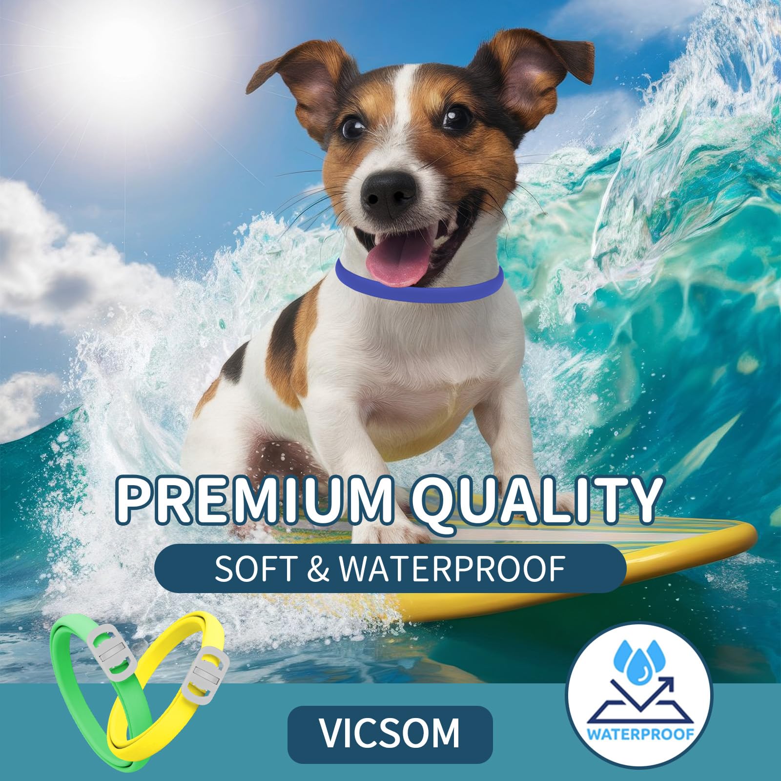 4 Pack Flea Collar For Dogs, Flea And Tick Collars For Dogs, 32 Months Flea And Tick Prevention For Dog, Dog Flea And Tick Treat