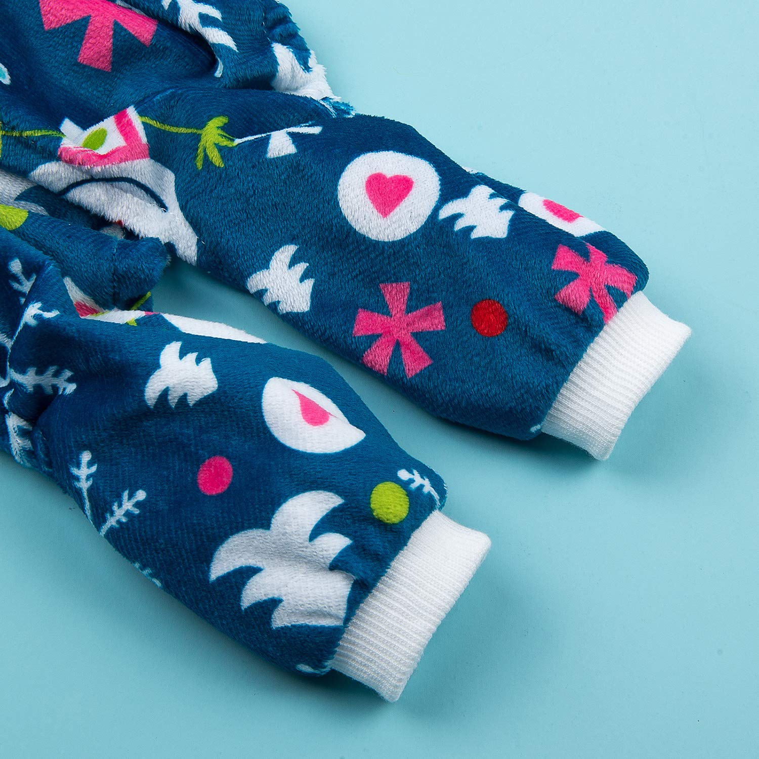 Cutebone Soft & Stretchy Dog Christmas Pajamas - Cozy Pet Jammies Breathable Jumpsuit For Small Dogs - All-Season Comfy Outfit E