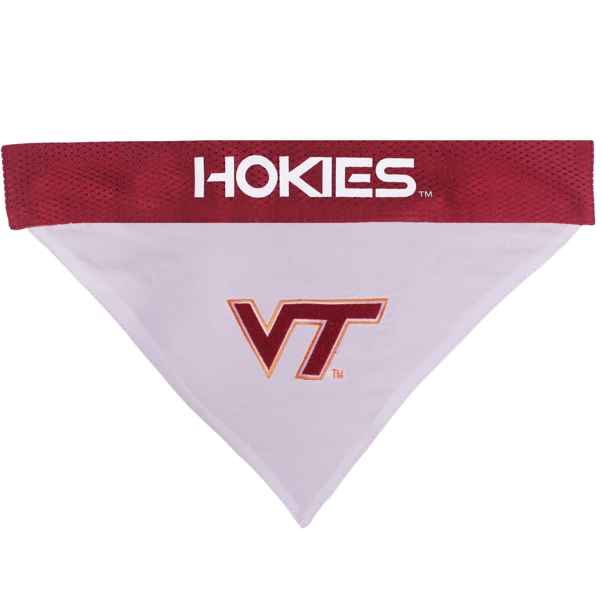 Pets First Collegiate Pet Accessories, Reversible Bandana, Virginia Tech Hokies, Large/X-Large